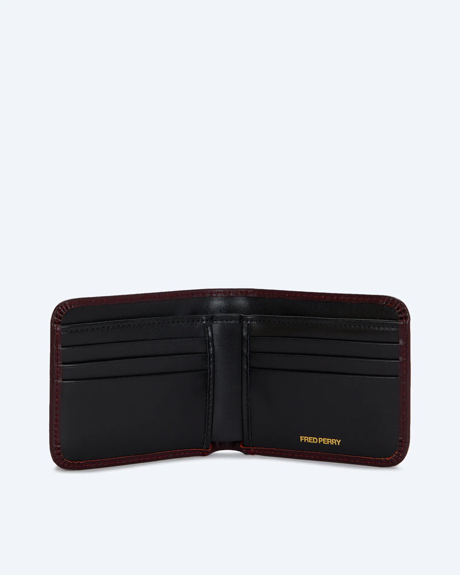 Smooth Leather Billfold Wallet Oxblood