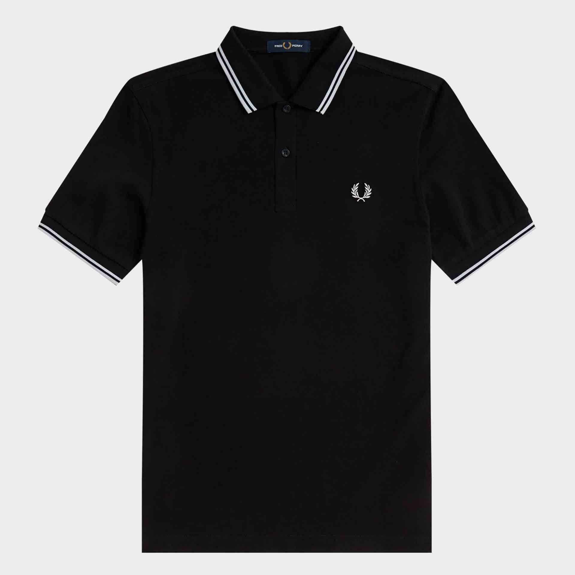 Fred Perry Twin Tipped Polo Shirt Black