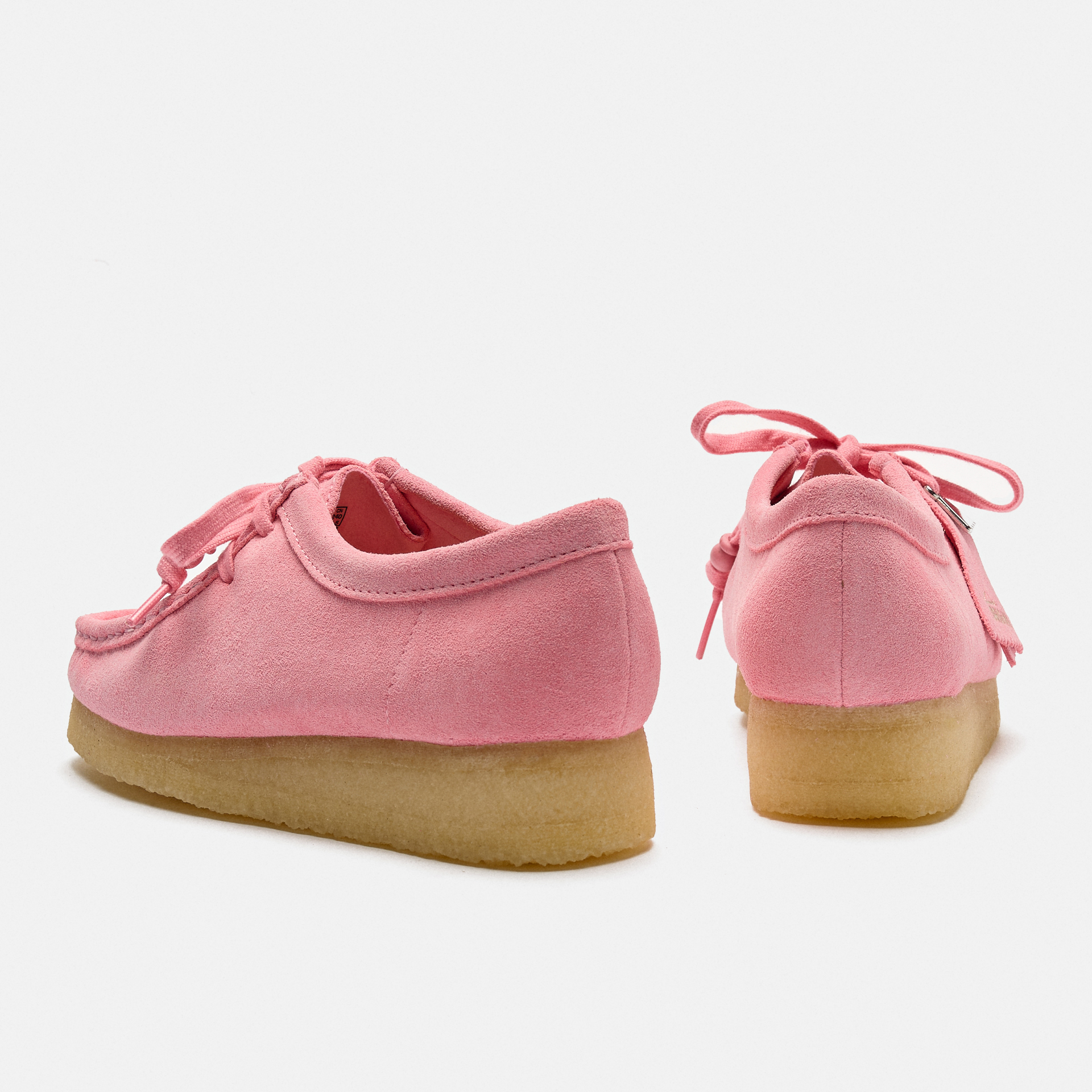 Clarks Women's Wallabee Suede Shoes Candy Pink