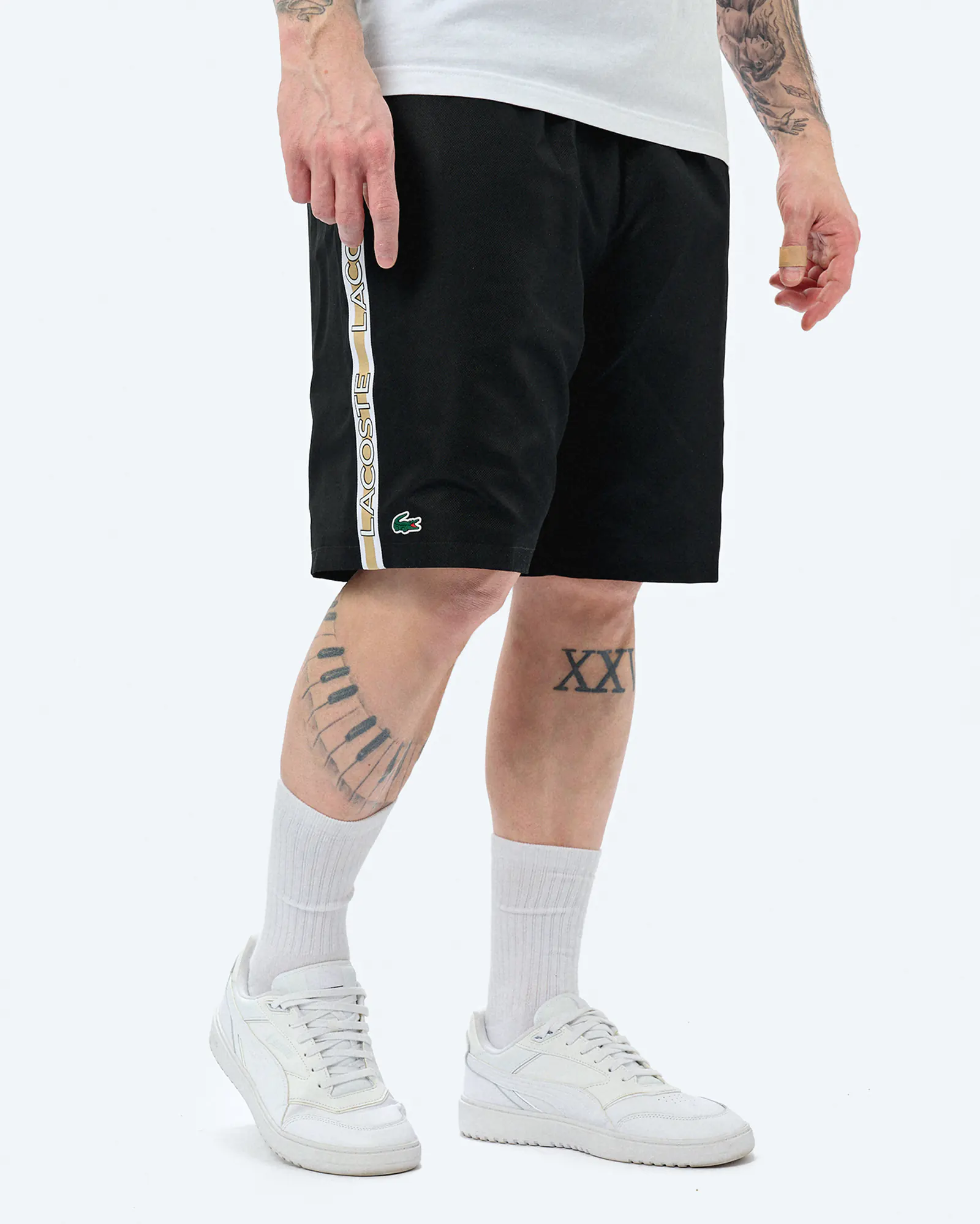 Lacoste Logo Tape Short Black Lacoste Logo Tape Short Black