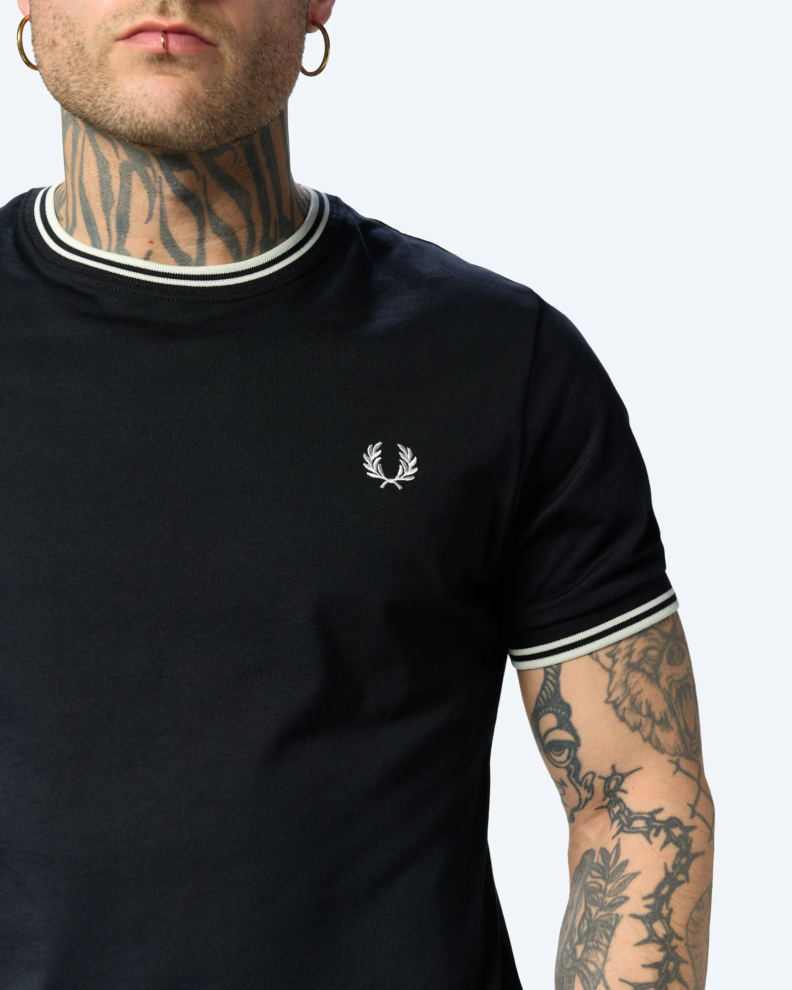 Fred Perry Twin Tipped T-Shirt Black