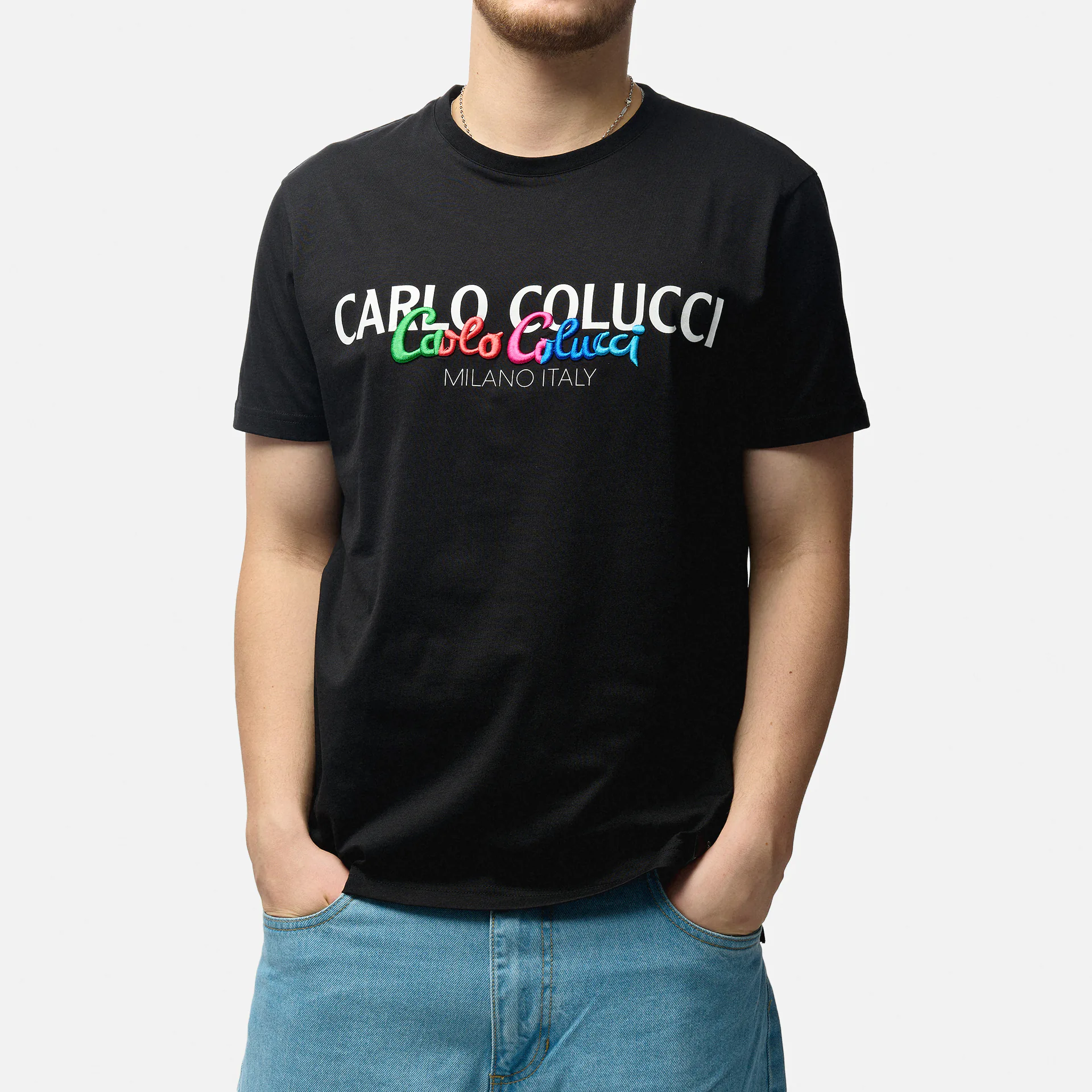 Carlo Colucci Rainbow T-Shirt Black