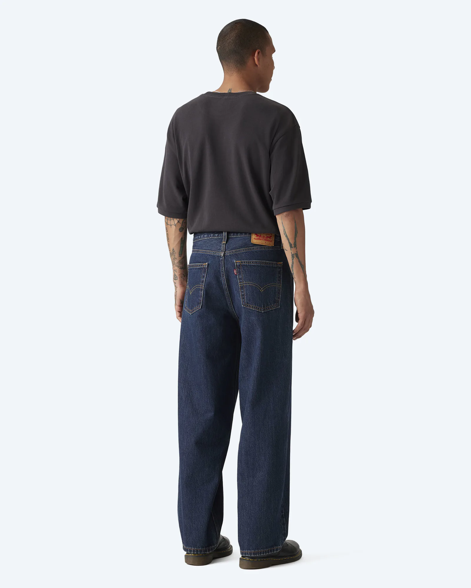 578 Baggy Dark Indigo Worn In Jeans Rinse Crusader