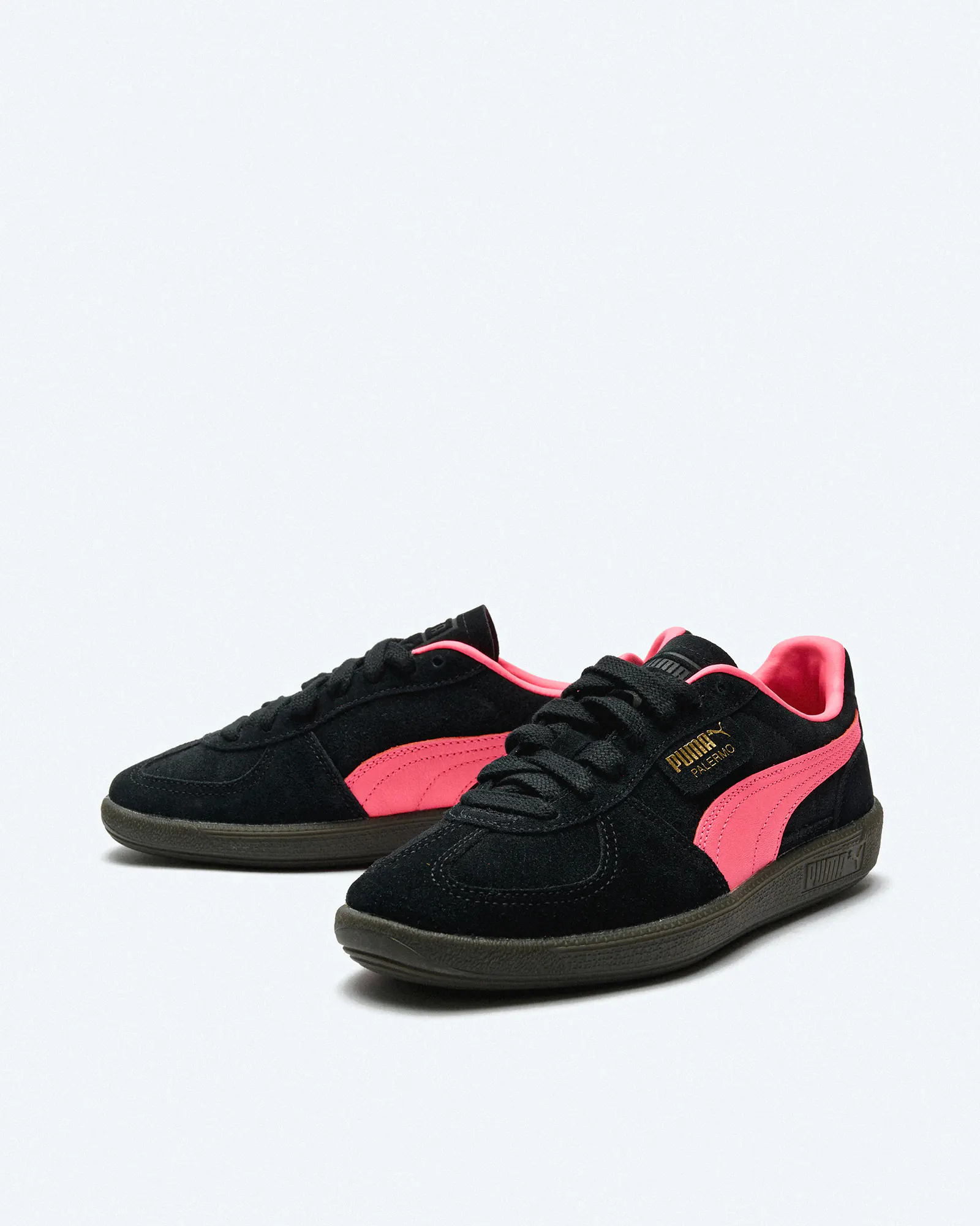 PUMA Palermo Sneaker Black Sunset Glow Gum