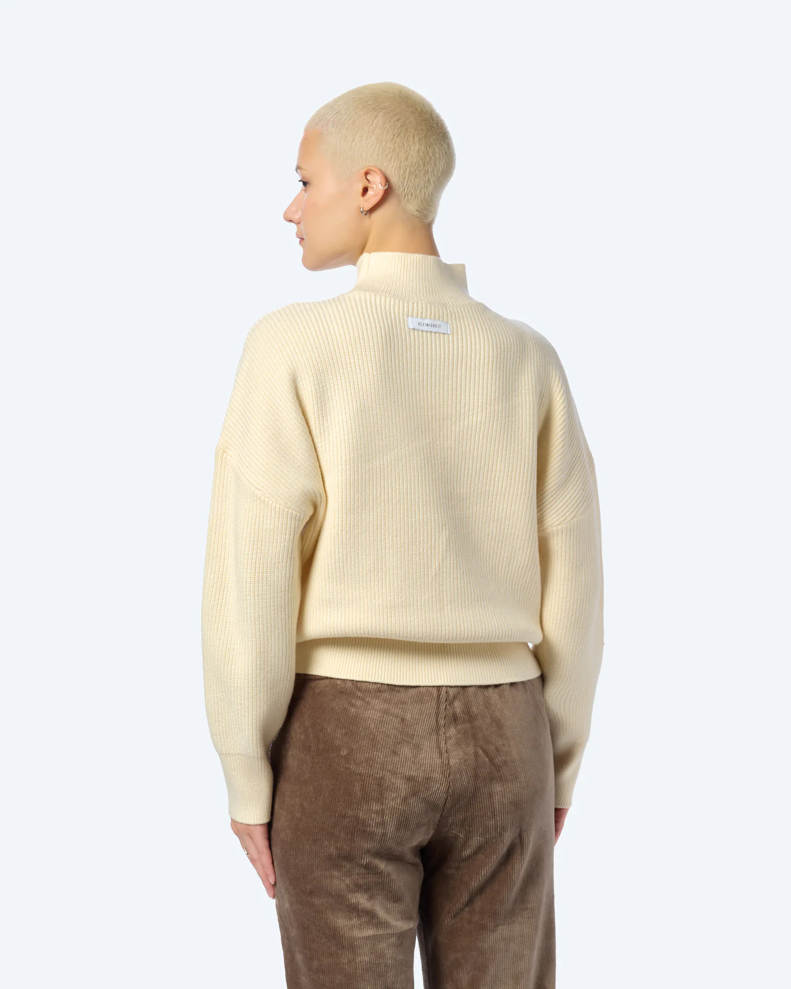 Kleinigkeit Knitlers Mom Sweatshirt Offwhite