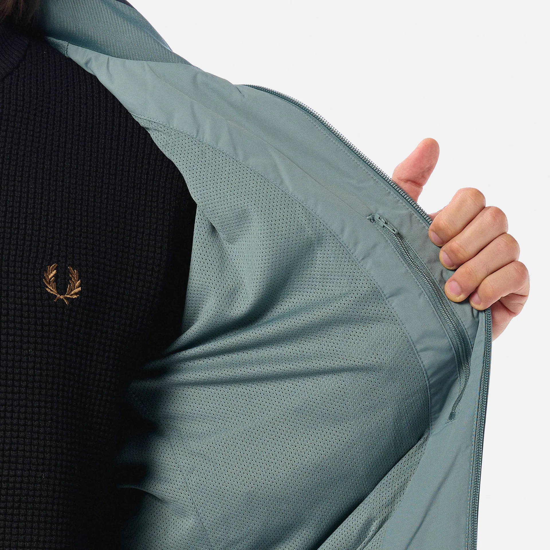 Fred Perry Brentham Jacket Stockport Blue