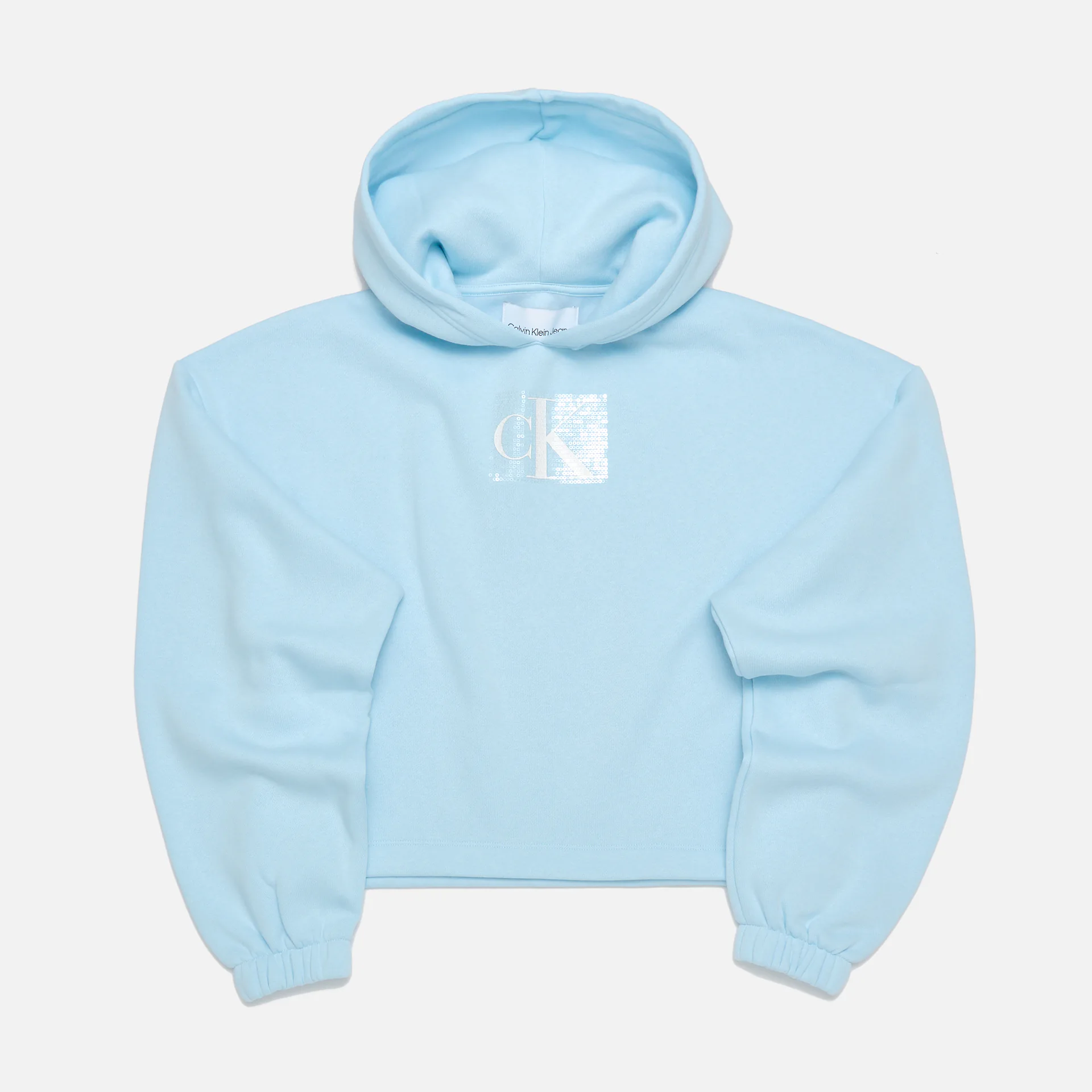 Calvin Klein Jeans Sequin Hoodie Keepsake Blue