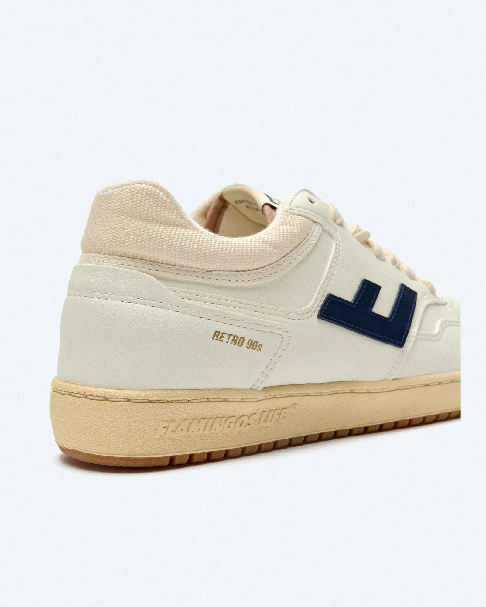 Flamingos Life Retro 90s Sneaker Pearl/Navy/Caramel Flamingos Life Retro 90s Sneaker Pearl/Navy/Caramel