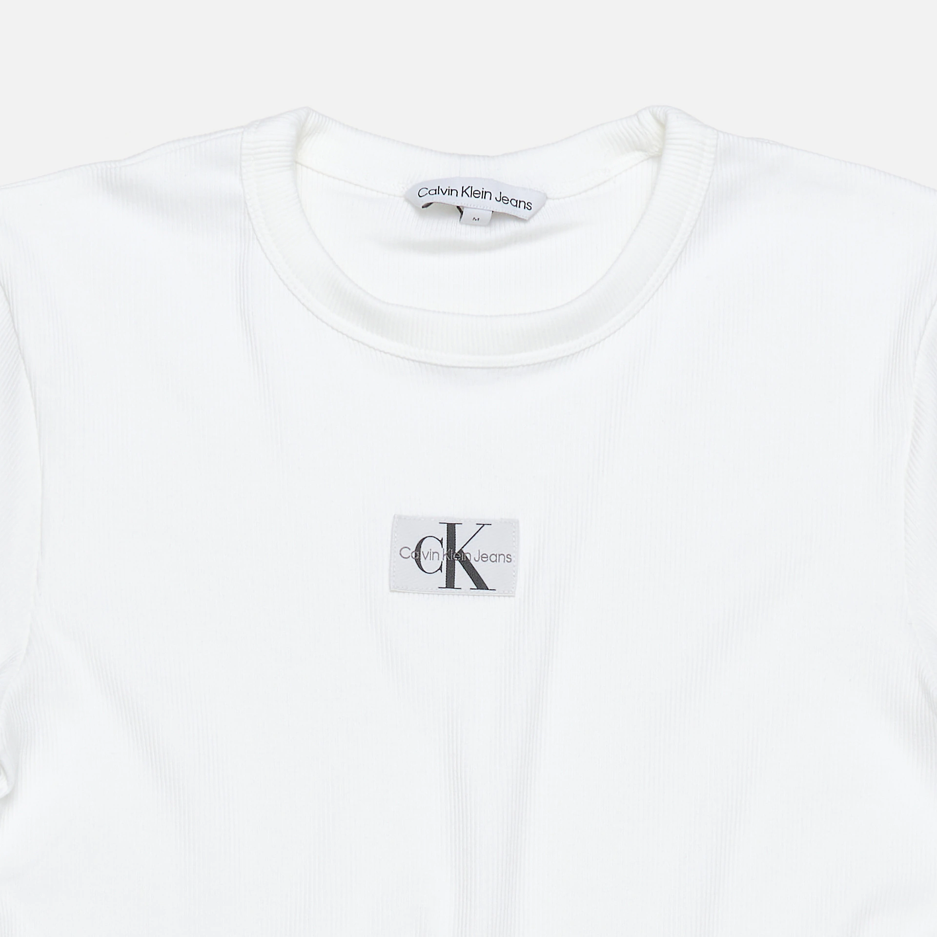 Klein Tee Jeans White Label Calvin Bright Rib Woven Regular