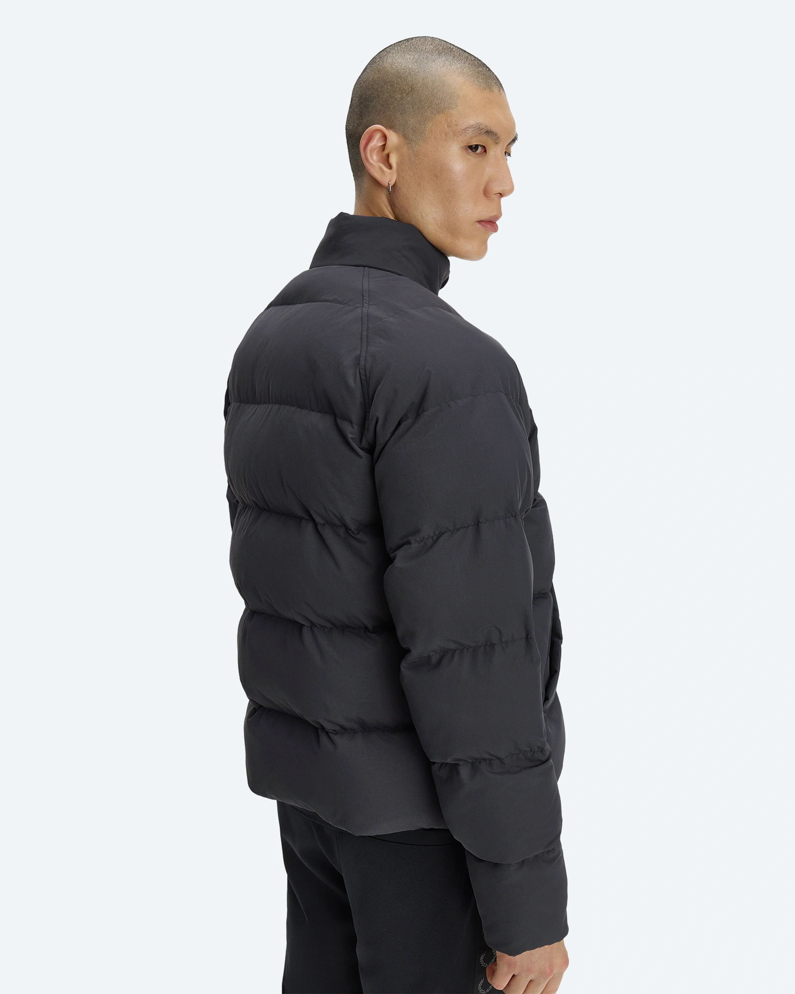 Raglan Sleeve Padded Jacket Anchor Grey