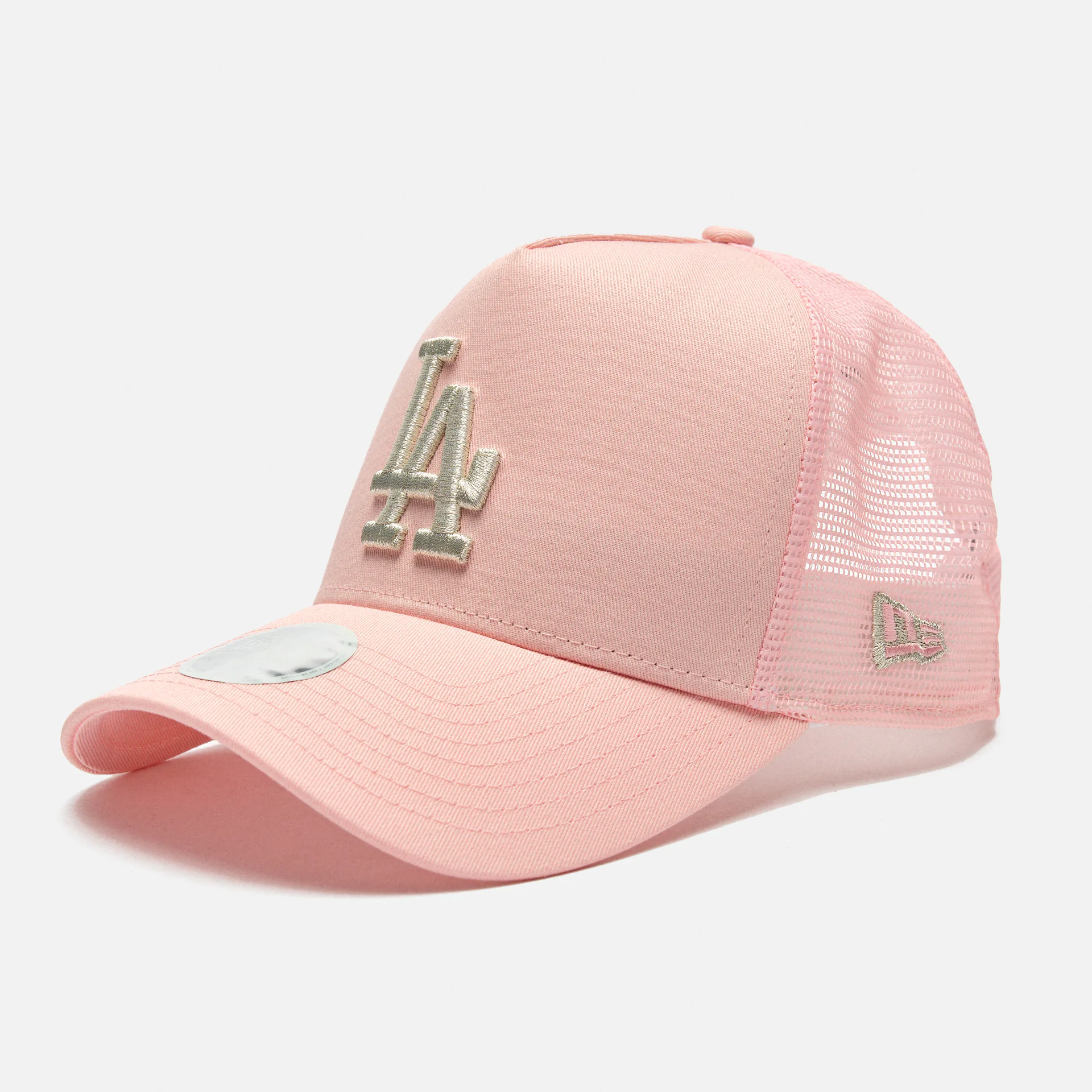 New Era MLB LA Dodgers Female Trucker Snapback Cap Pink