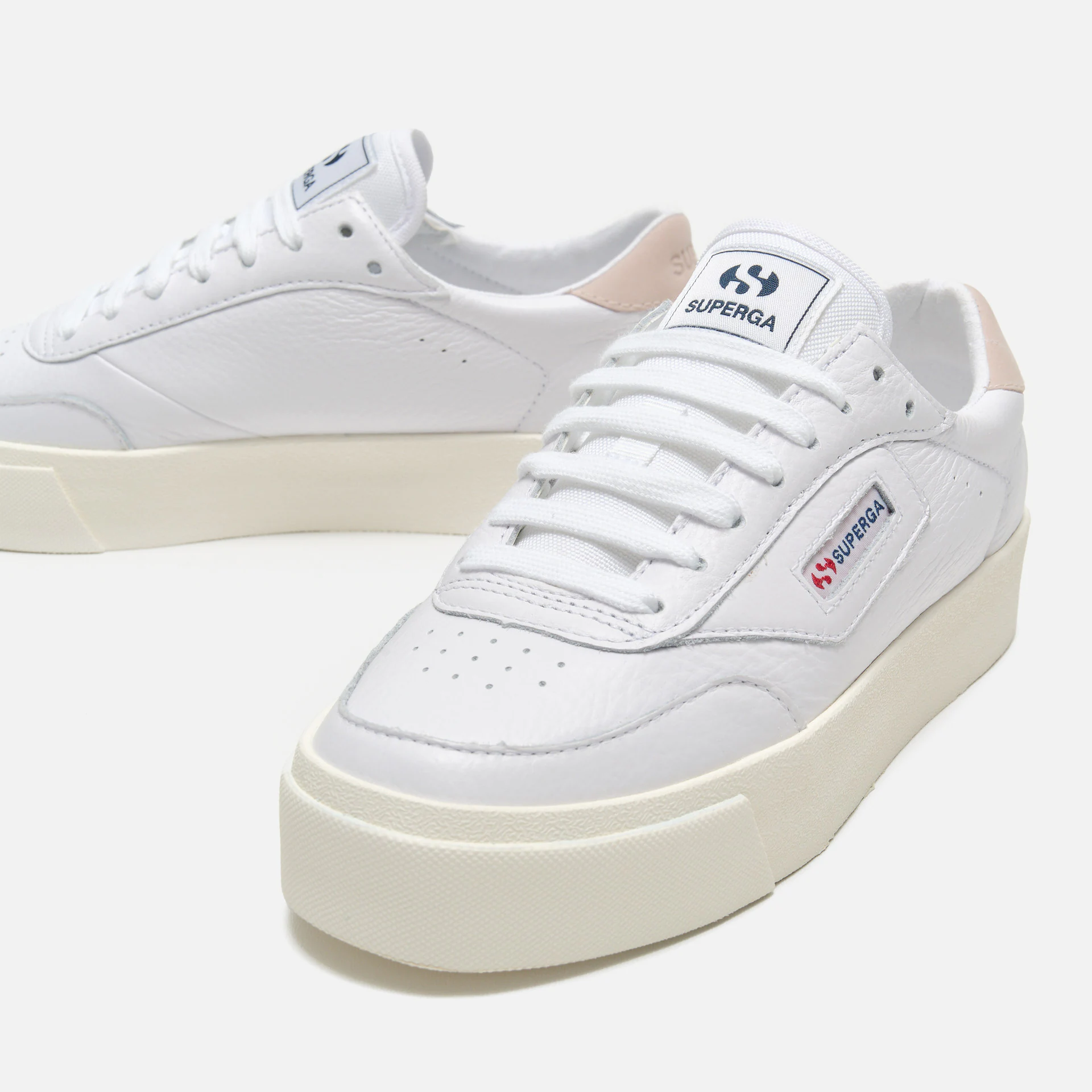 Superga 3843 Clubesse Platform Sneaker White/Violet