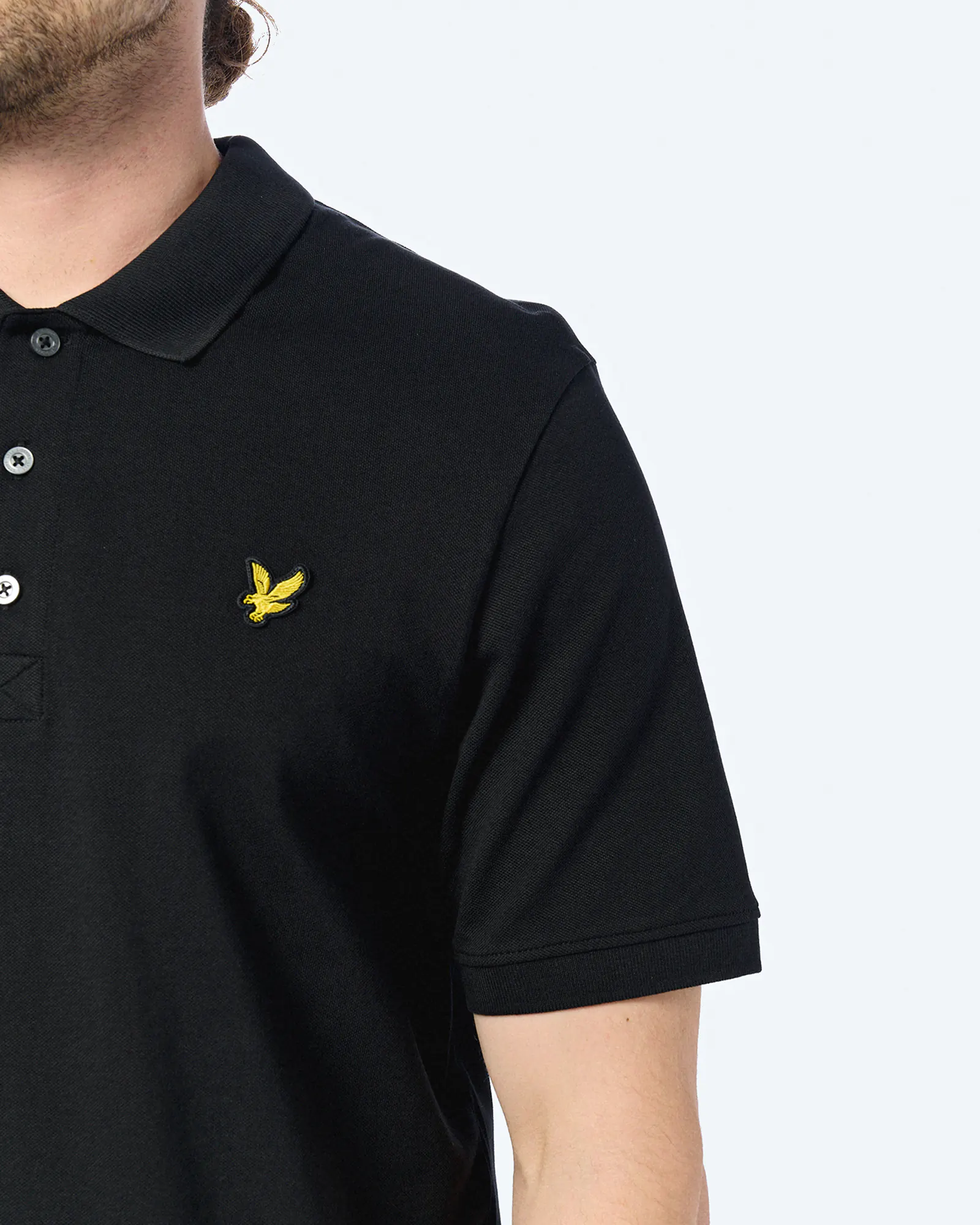 Lyle & Scott Plain Polo Shirt Jet Black