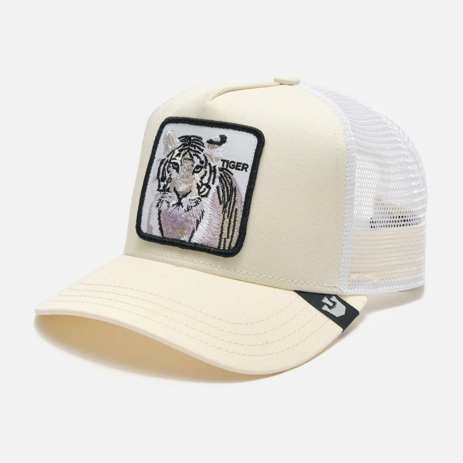 Goorin Bros The White Tiger Baseball Trucker Cap White