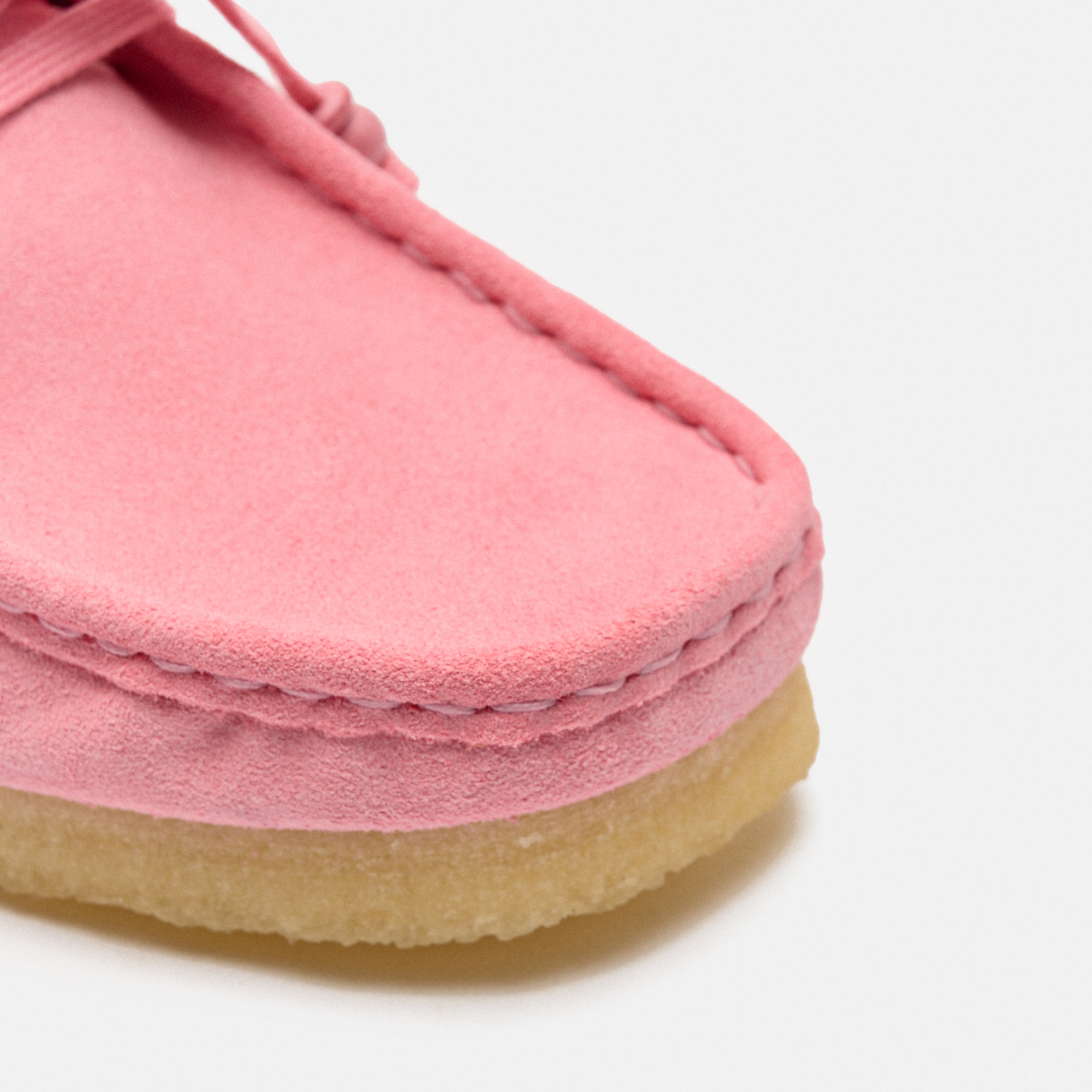 Clarks Women's Wallabee Suede Shoes Candy Pink