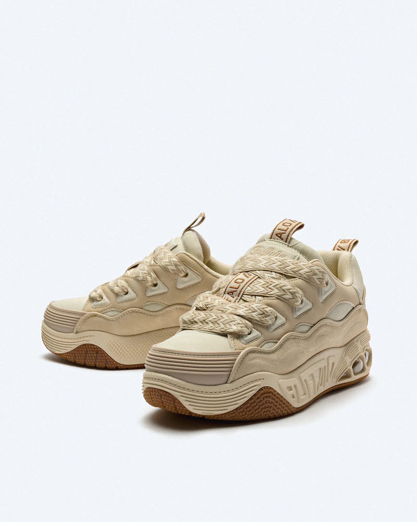 Buffalo Hero Skate Vegan Nubuck Sneaker Cream/Beige Buffalo Hero Skate Vegan Nubuck Sneaker Cream/Beige