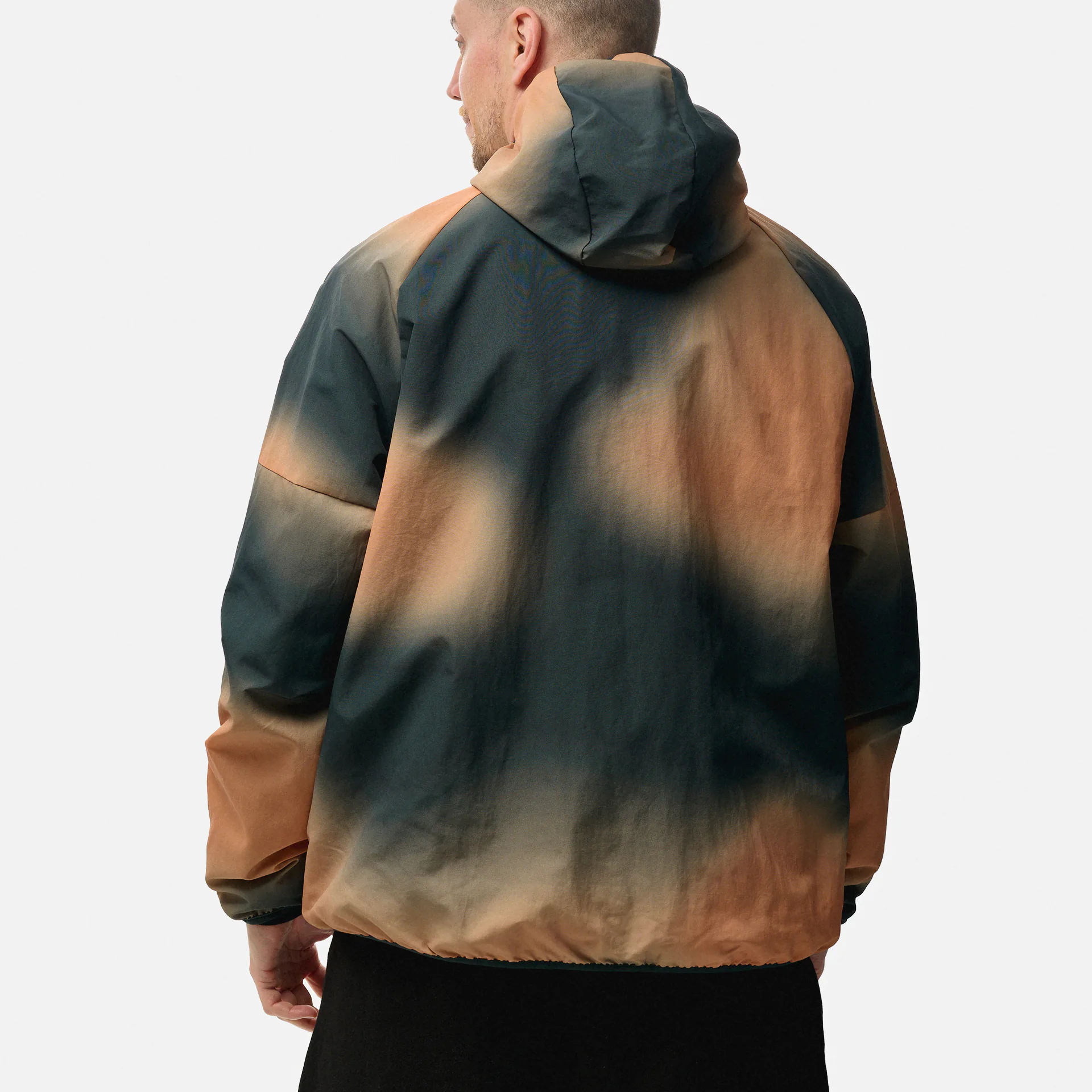 Fred Perry Printed Shell Jacket Night Green