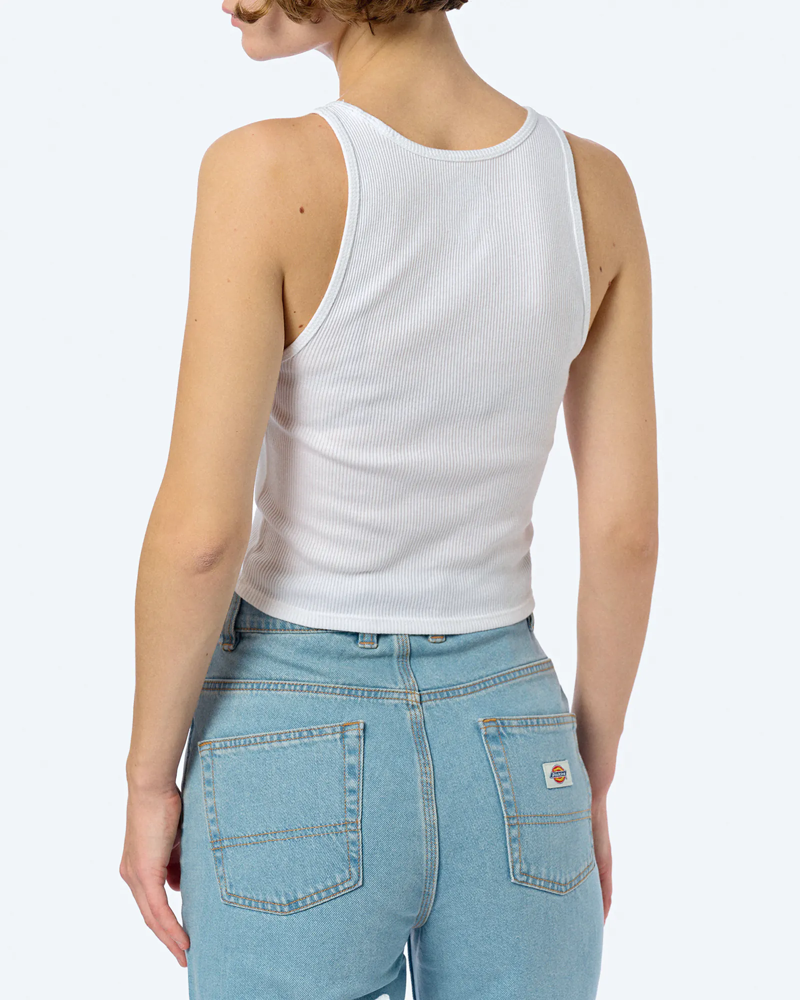 Dickies Yorktown Vest Top White Dickies Yorktown Vest Top White