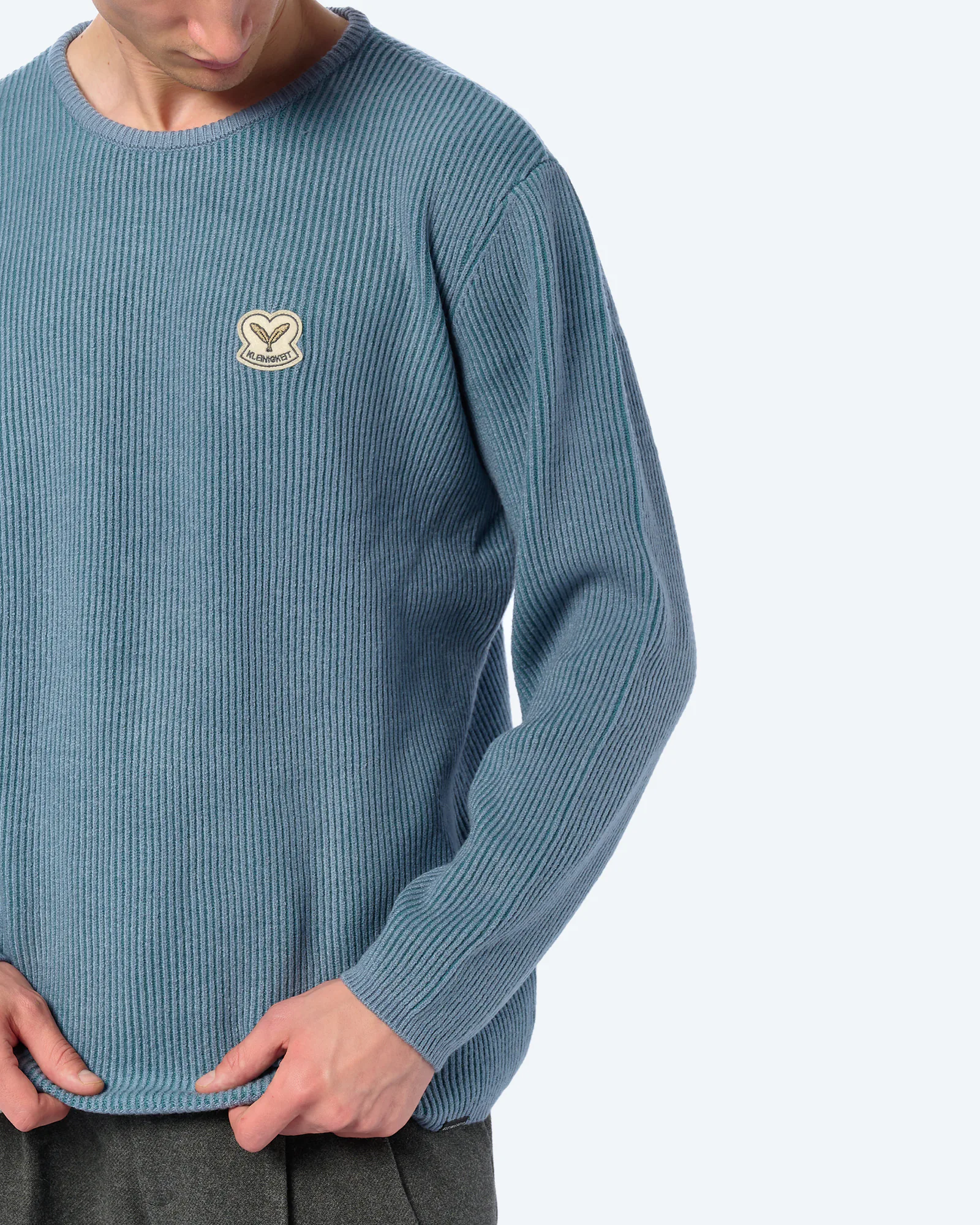 Kleinigkeit Streifan Raab Knitted Sweatshirt Stormblue/Petrol Kleinigkeit Streifan Raab Knitted Sweatshirt Stormblue/Petrol
