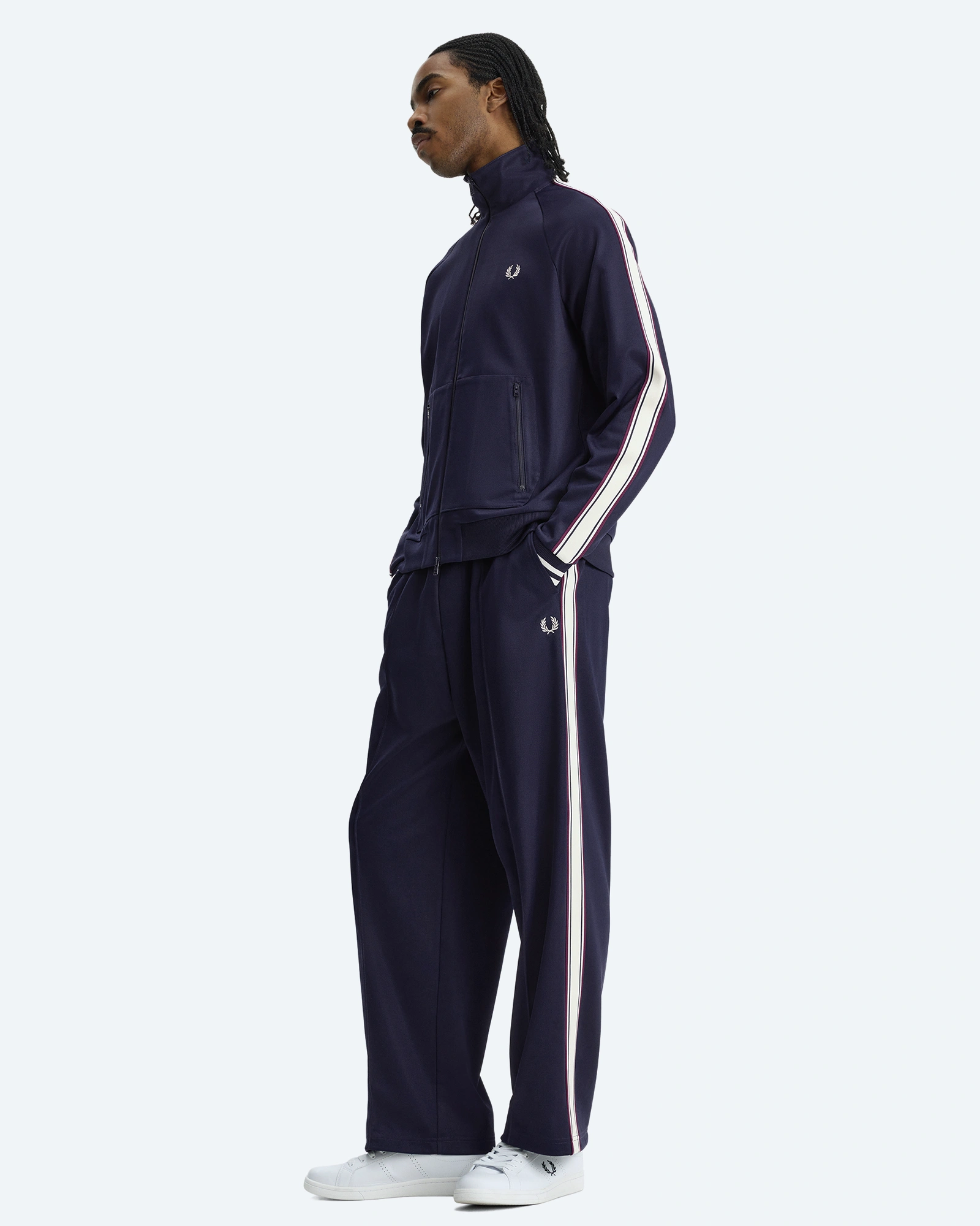 Bold Tipped Track Jacket Twilight Navy