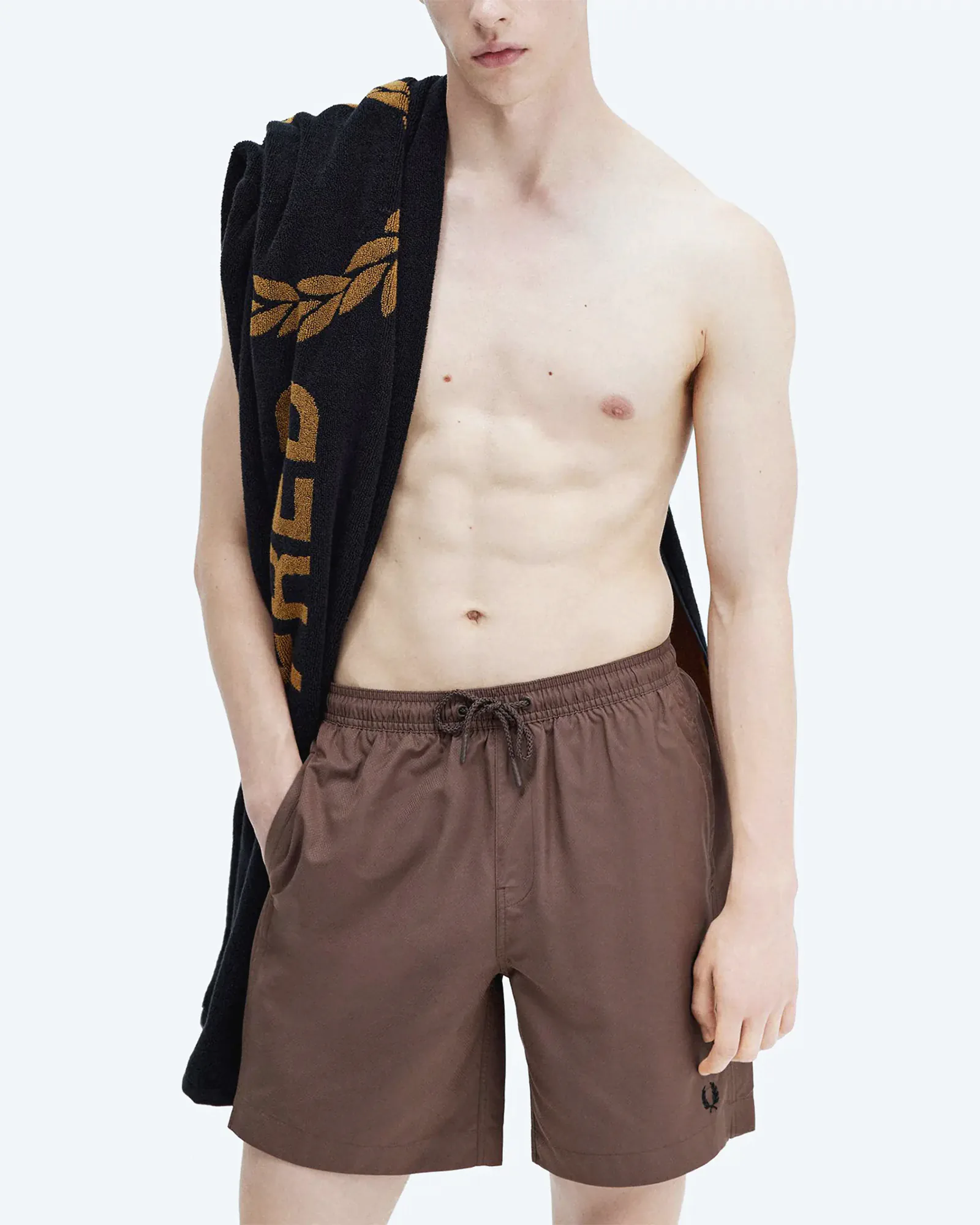 Towel Black/Dark Caramel