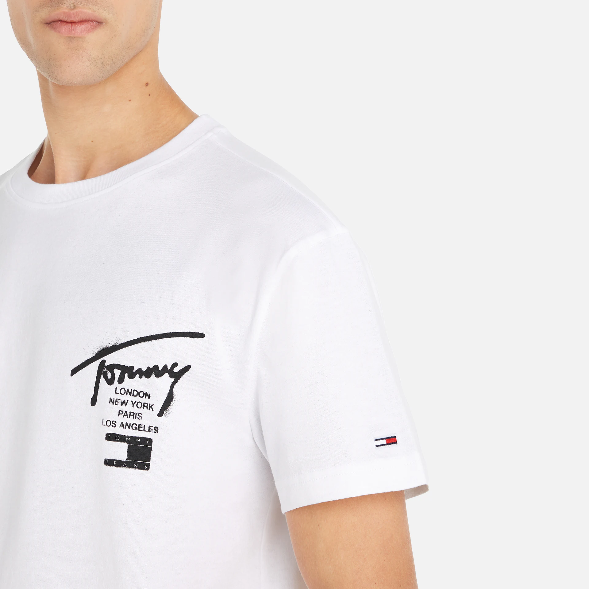 Tommy Jeans Classic Spray Signatur T-Shirt White