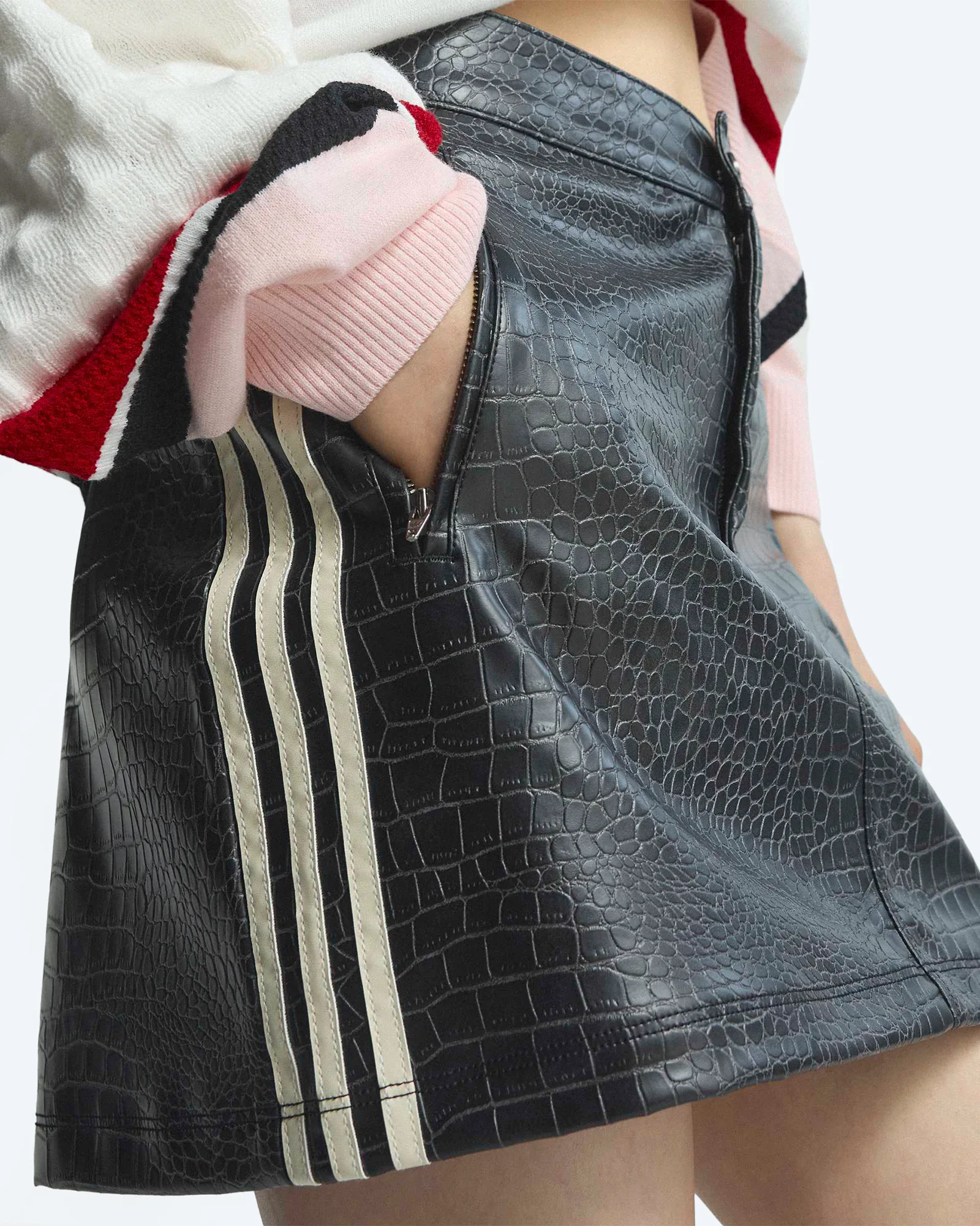 Pleather Mini Skirt Black