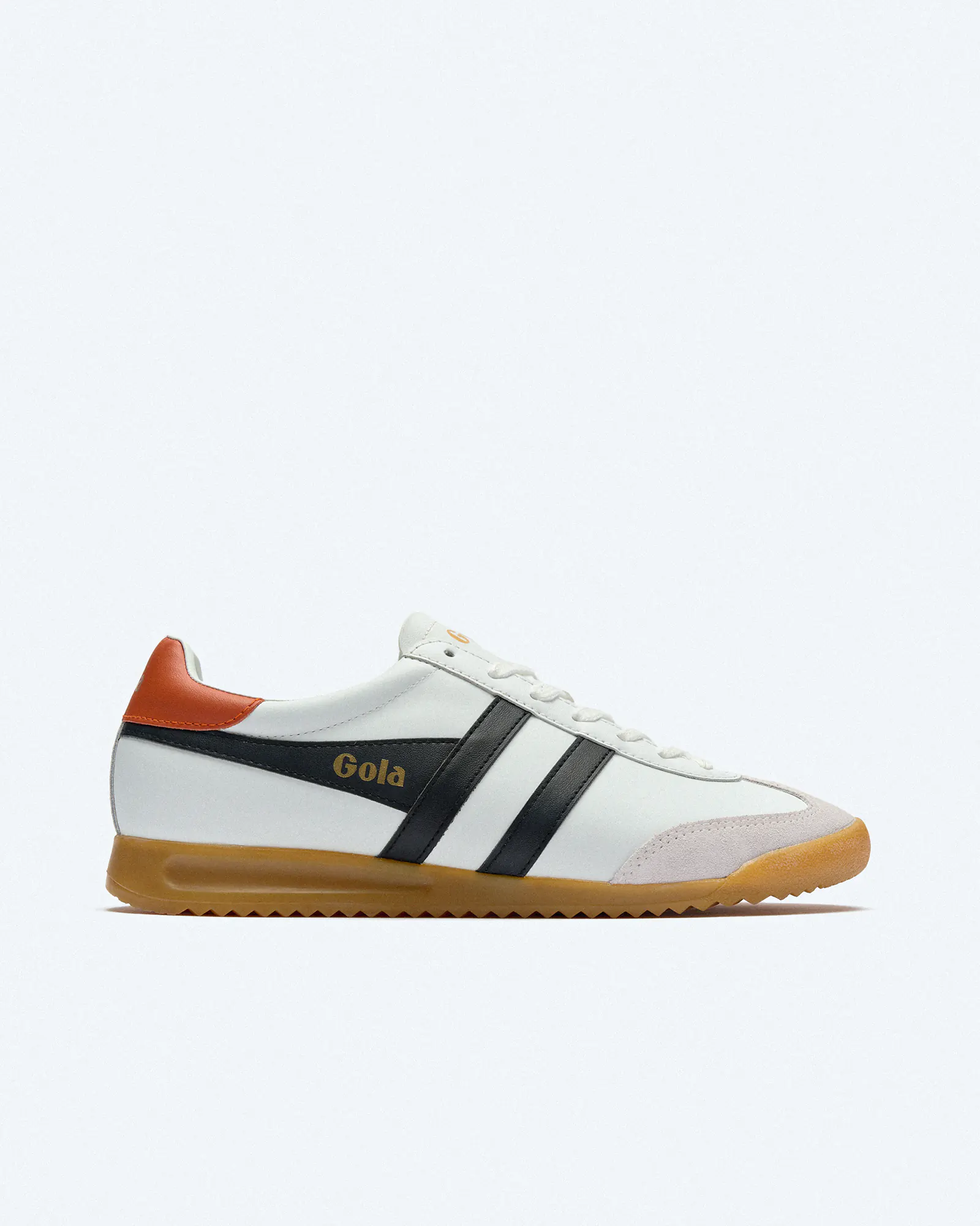 Gola Torpedo Leather Sneaker White/Black/Moody Orange Gola Torpedo Leather Sneaker White/Black/Moody Orange