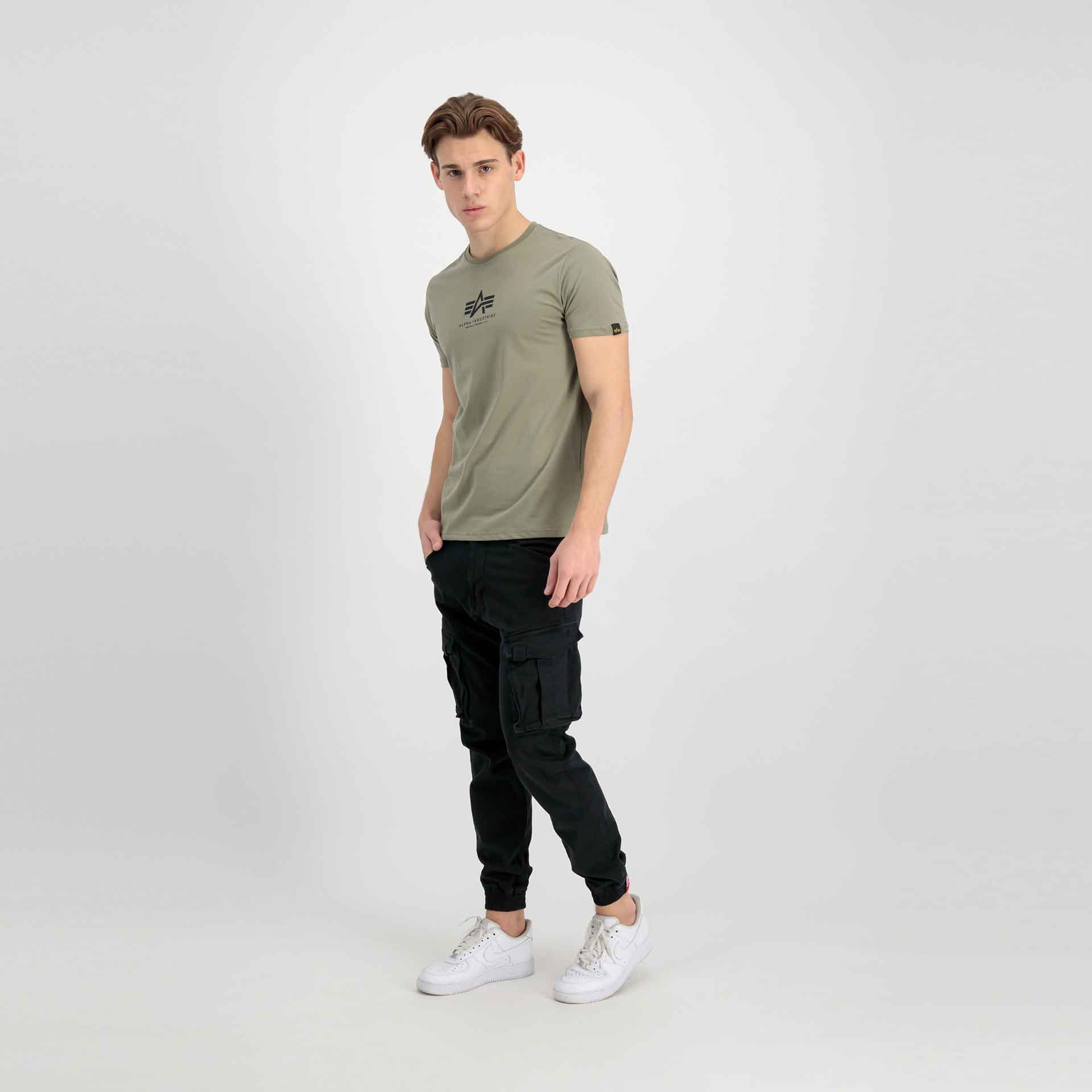 Alpha Industries Basic ML T-Shirt Olive