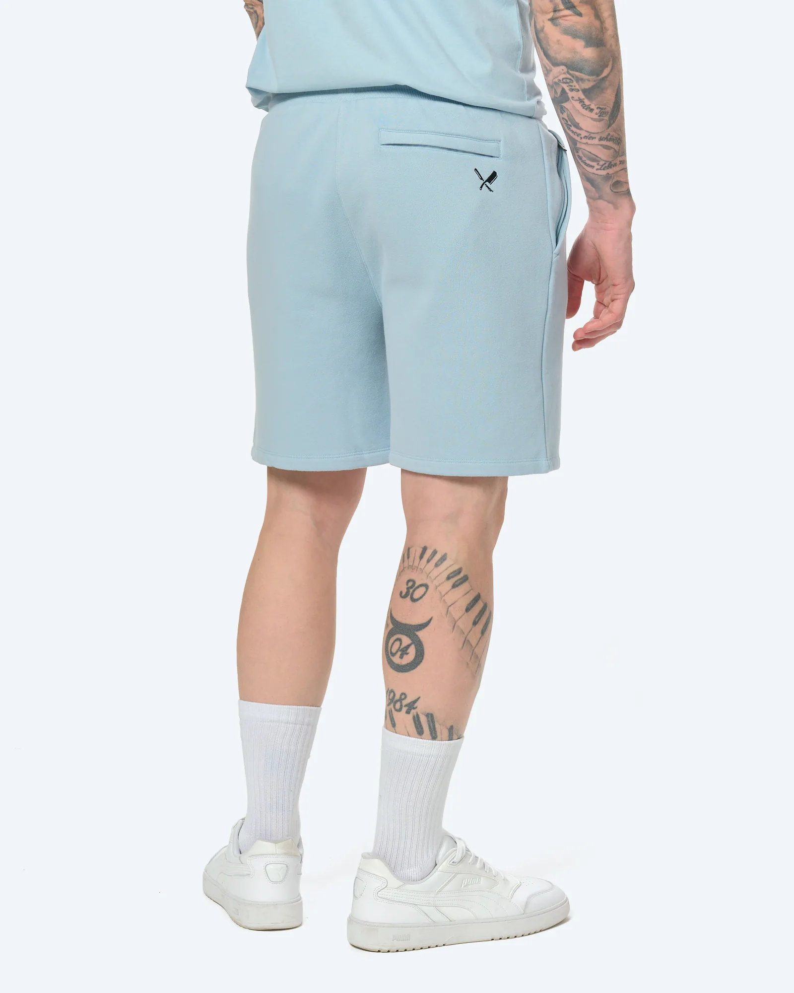 Distorted People Classic Peached Sweatshorts Celestial Blue