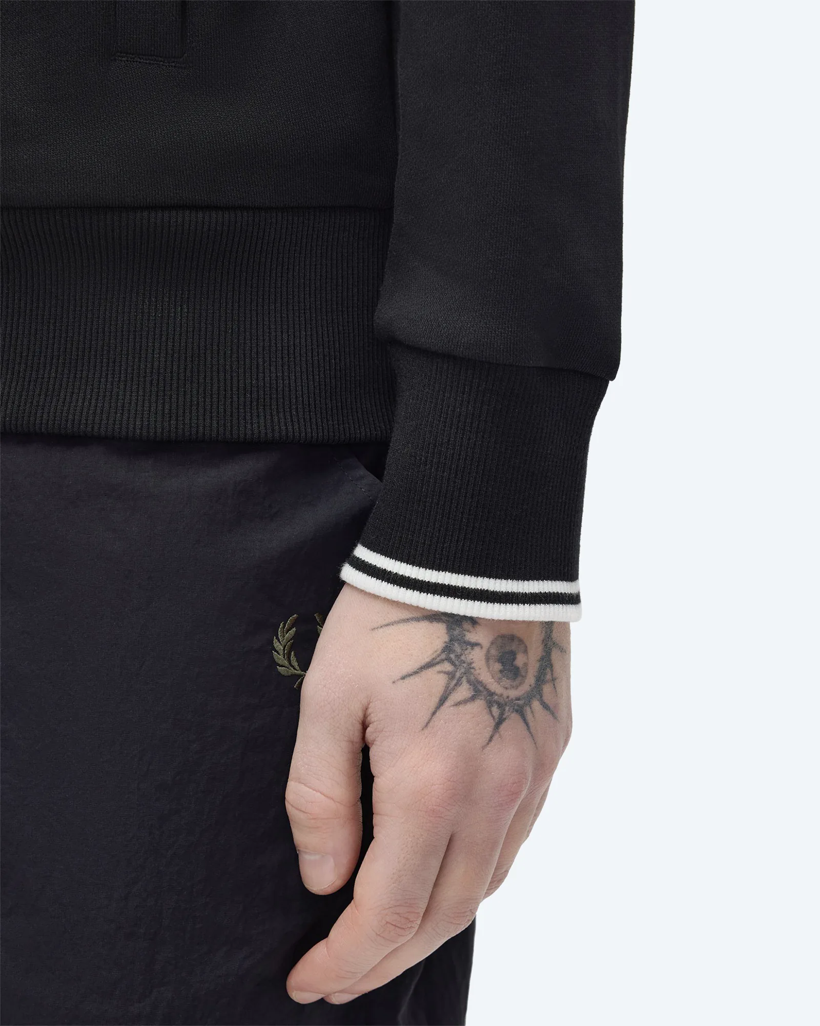 Zip Through Sweatshirt Black