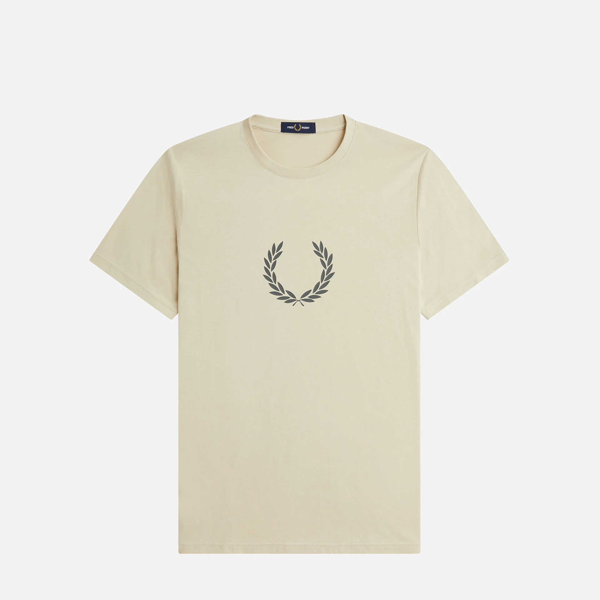 Fred Perry Laurel Wreath Graphic T-Shirt Oatmeal