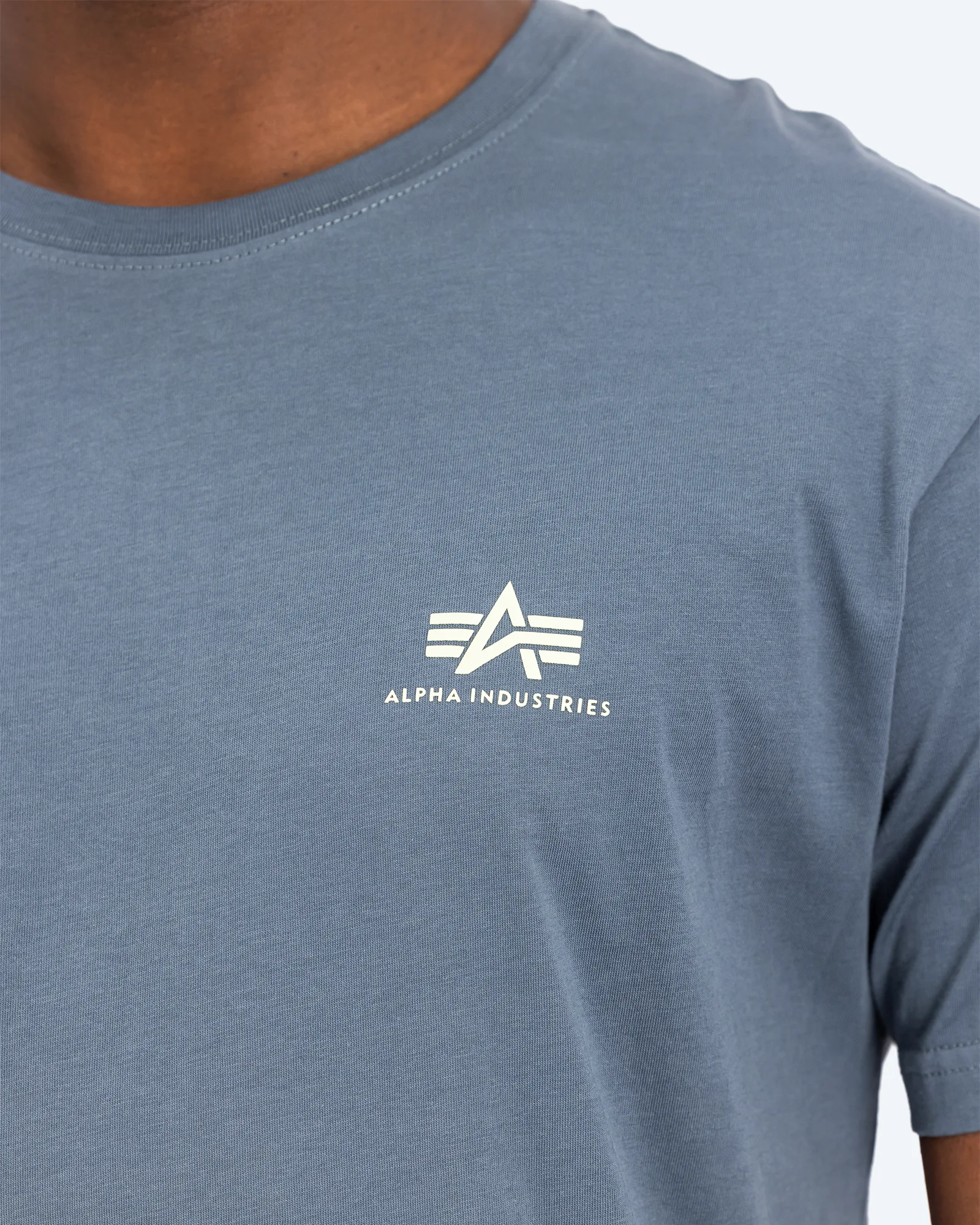 Backprint T-Shirt Denim Blue