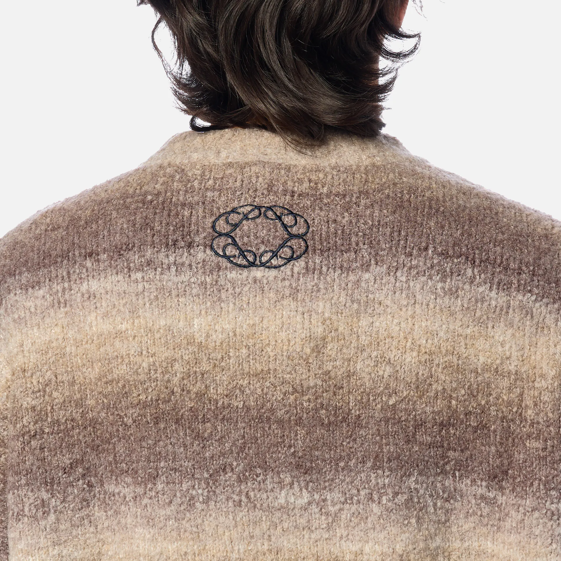 Prohibited Gradient Knit Sweater Grey