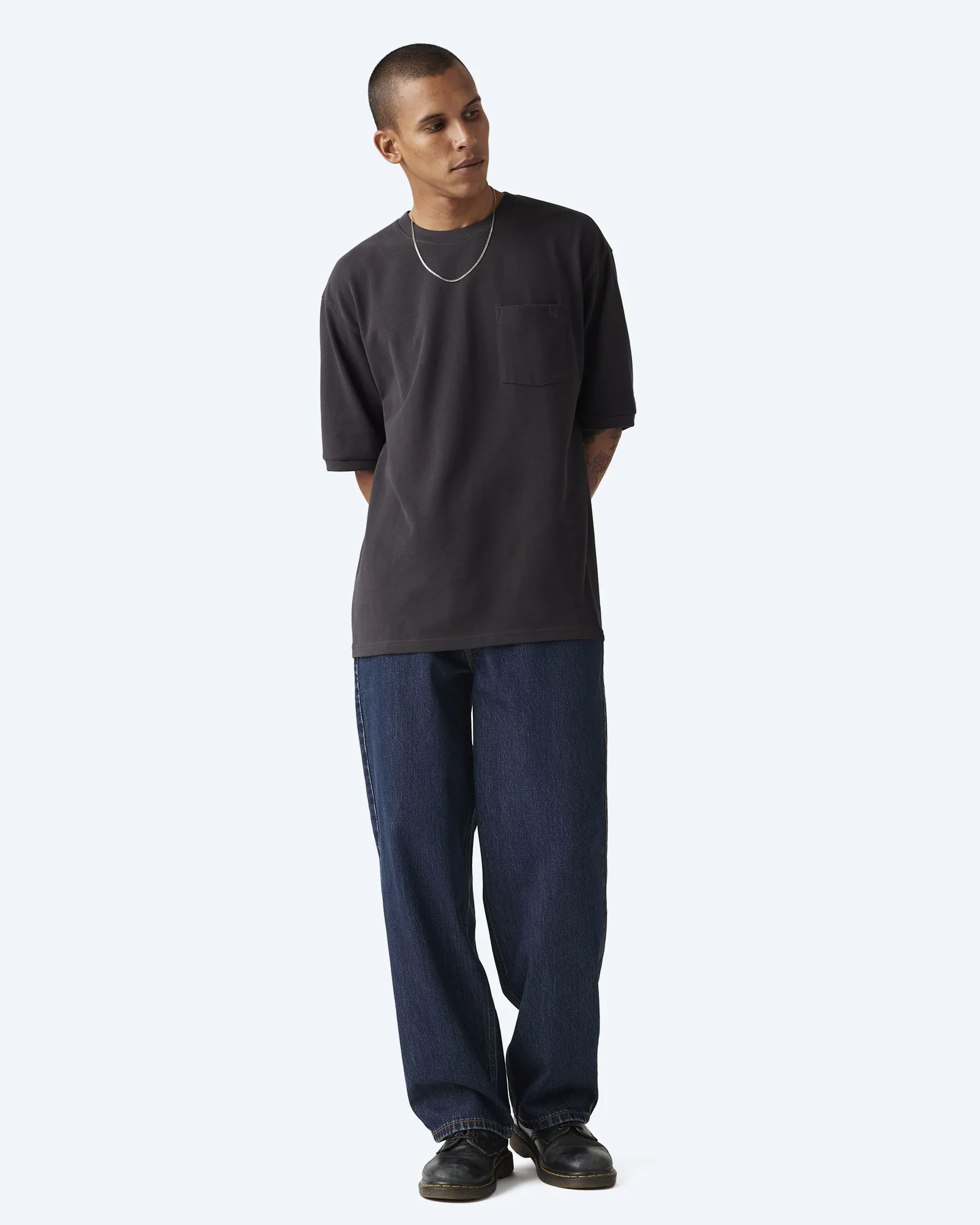 578 Baggy Dark Indigo Worn In Jeans Rinse Crusader