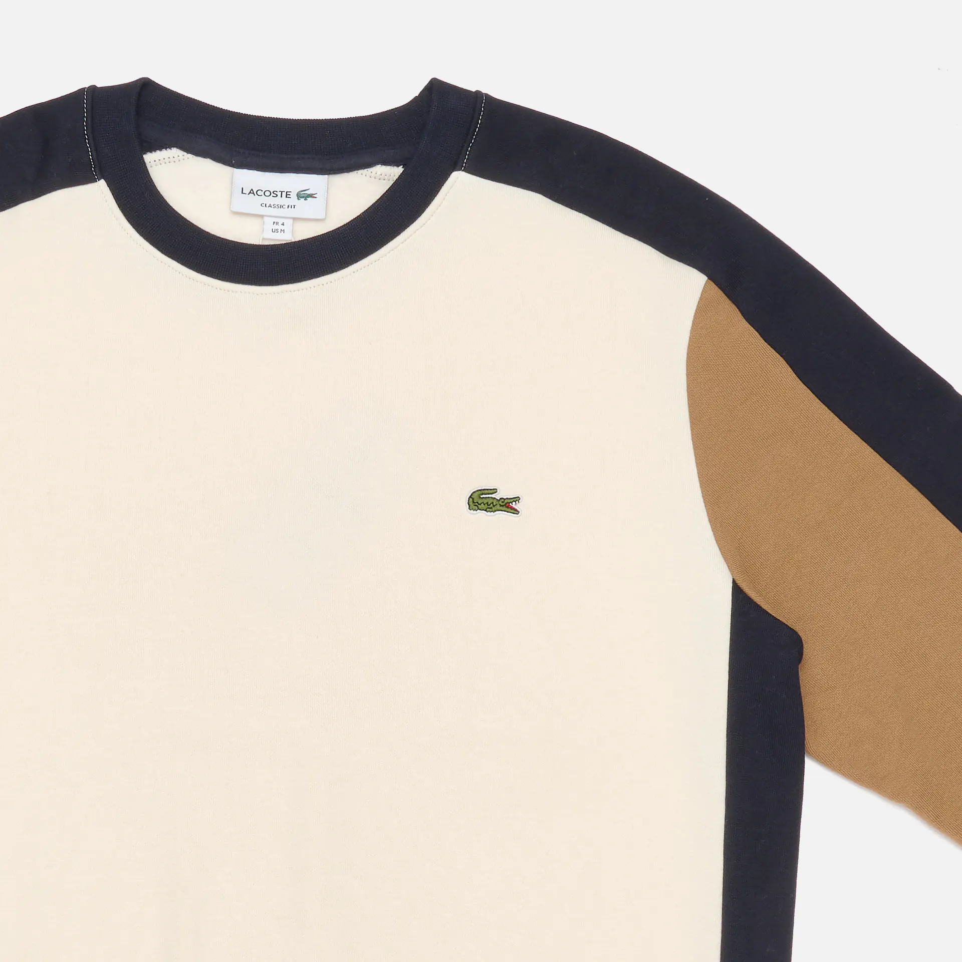 Lacoste Flannel Colorblock Sweatshirt Lapland/Cookie/Abysm