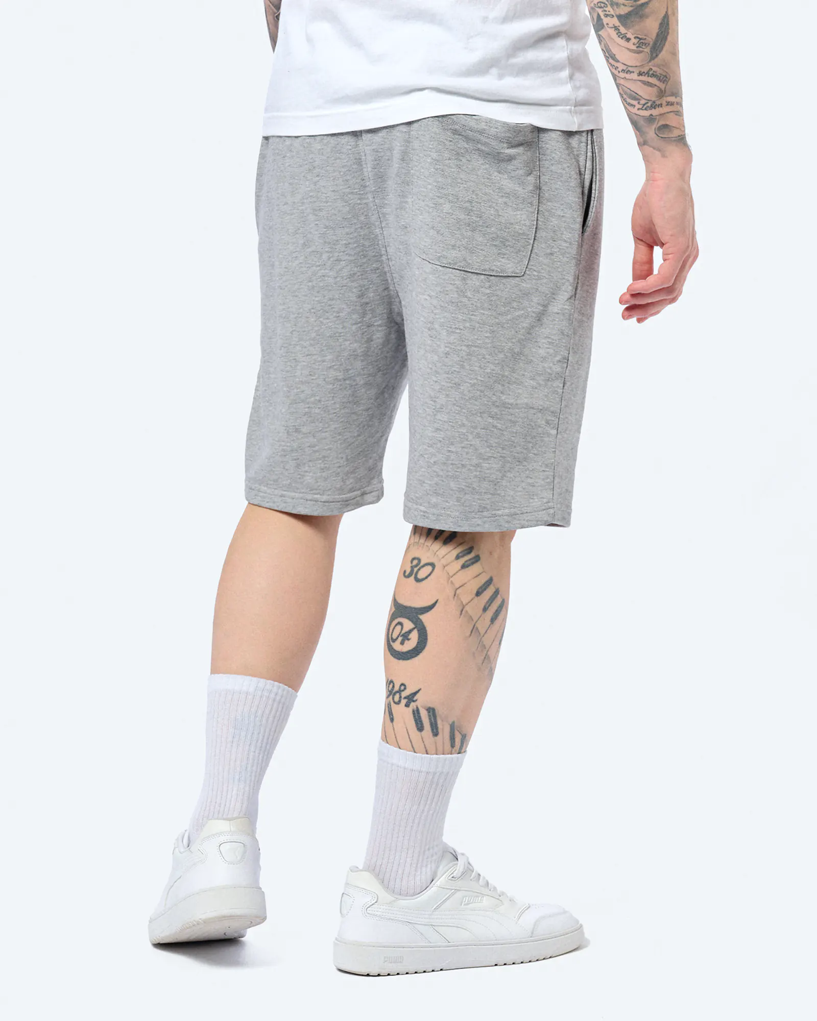 Lonsdale FRINGFORD Shorts Marl Grey Lonsdale FRINGFORD Shorts Marl Grey