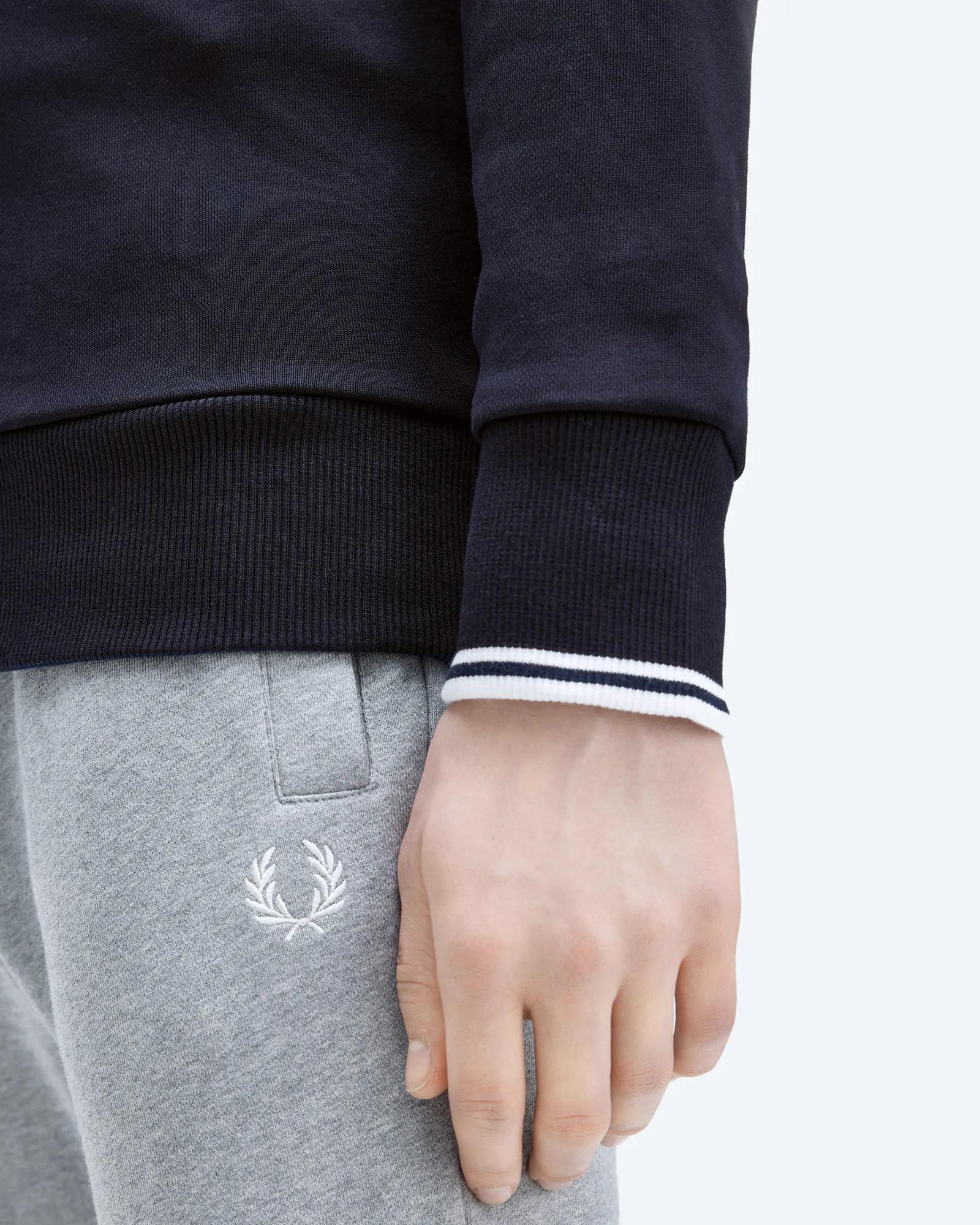 Fred Perry Half Zip Sweatshirt Navy