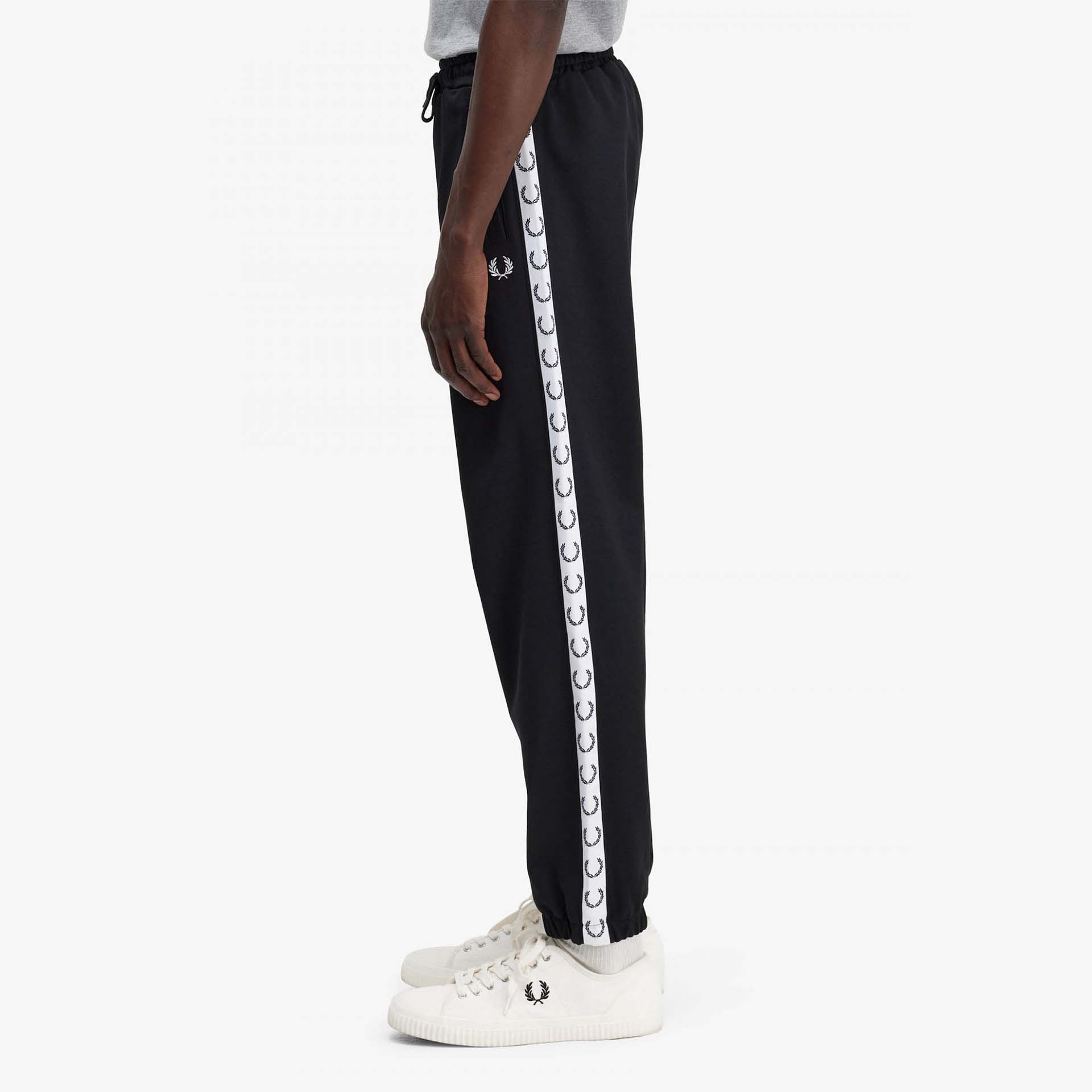 Fred Perry Taped Track Pant Black