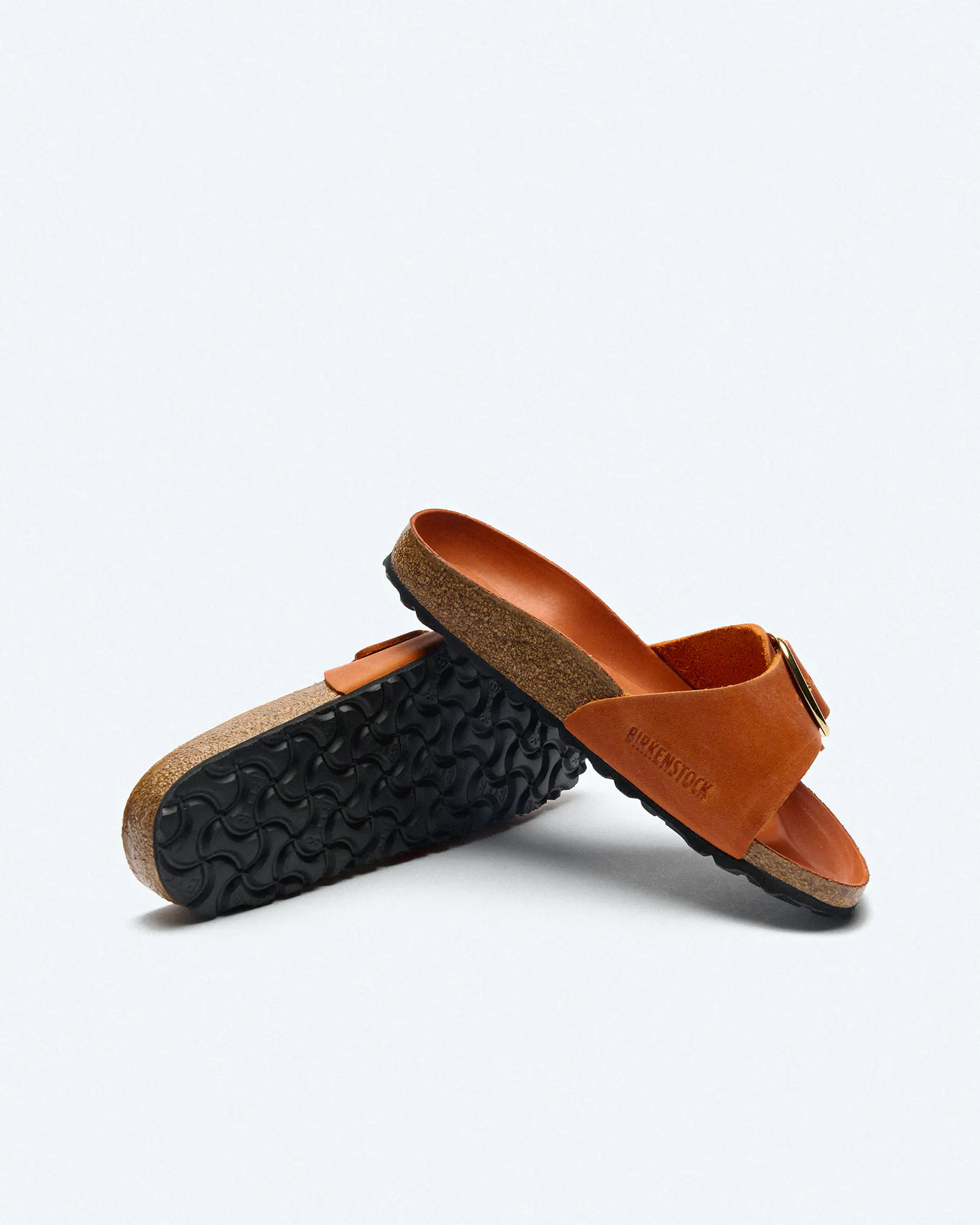 Birkenstock madrid big buckle tan sales