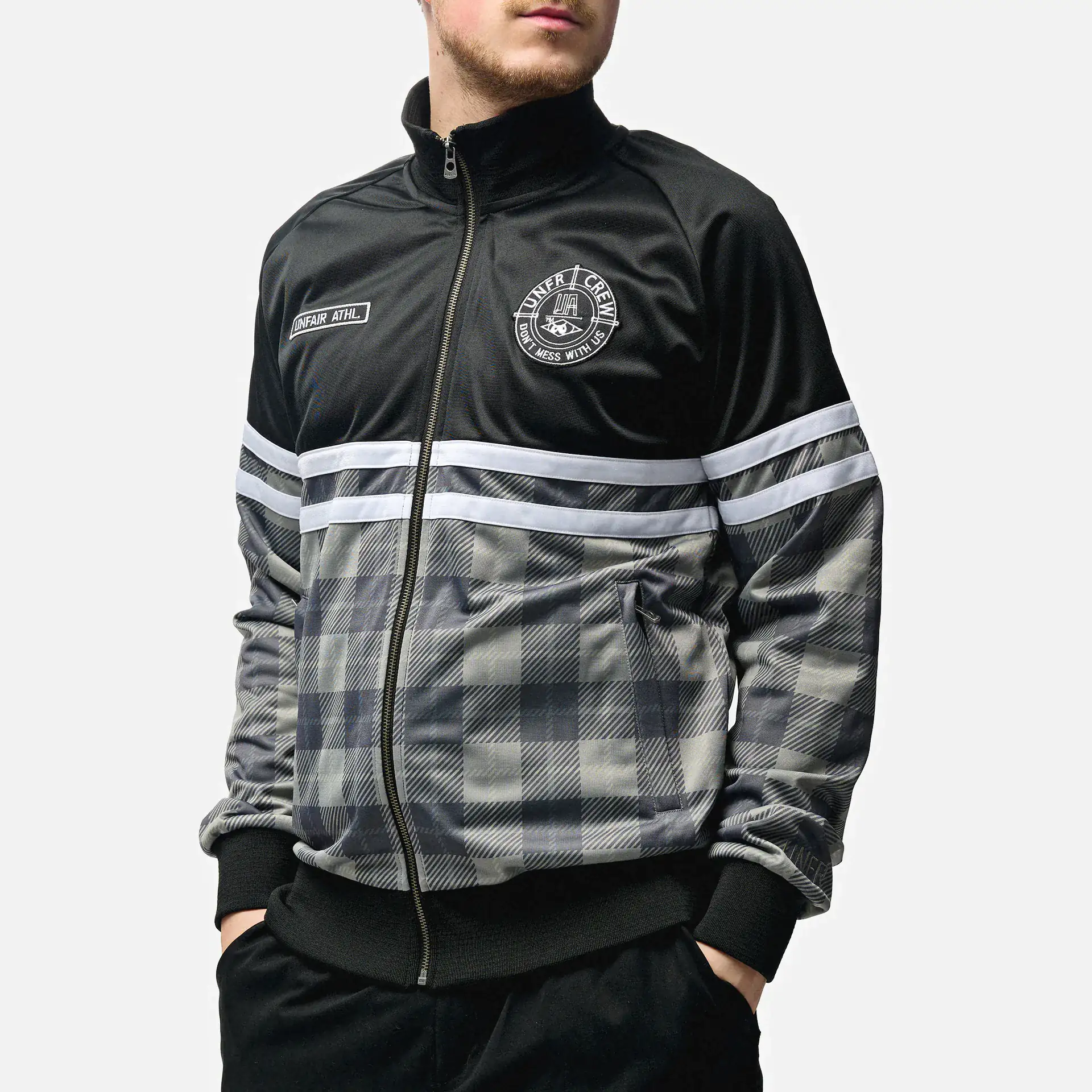 Unfair Athletics DMWU Tracktop Dark Tartan 