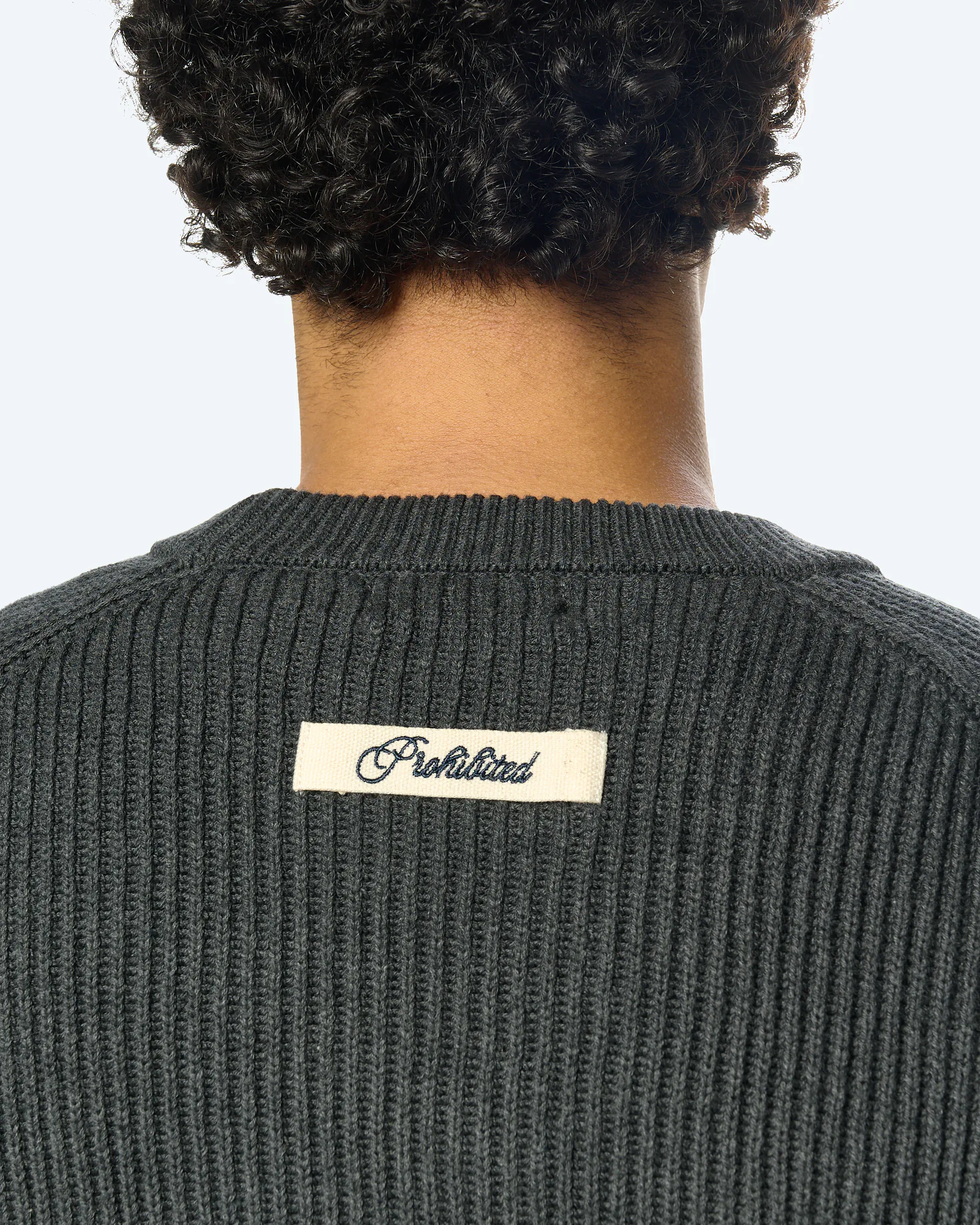Campus Knit Sweater Dark Grey