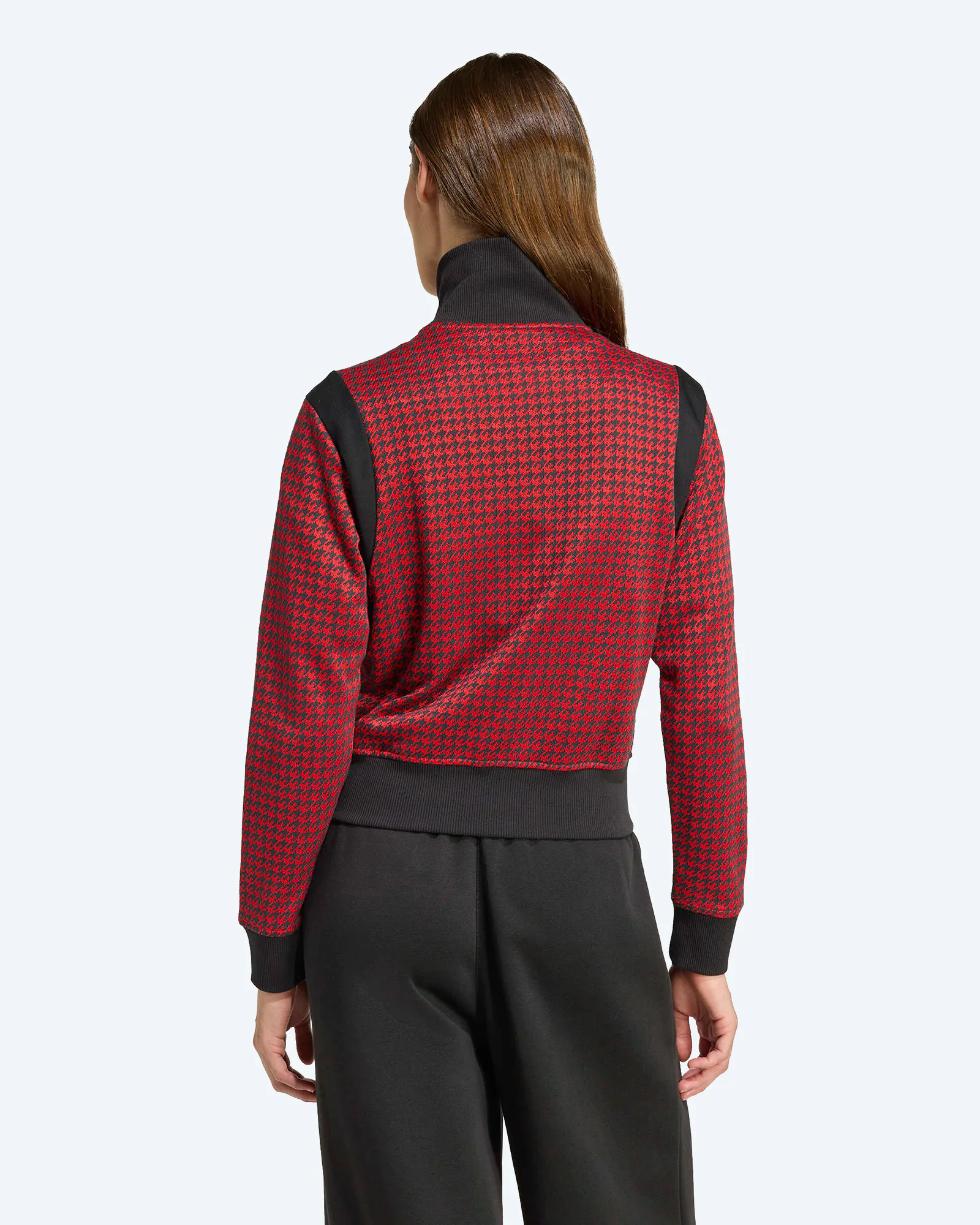 adidas Originals Classics Houndstooth Track Top Better Scarlet/Black