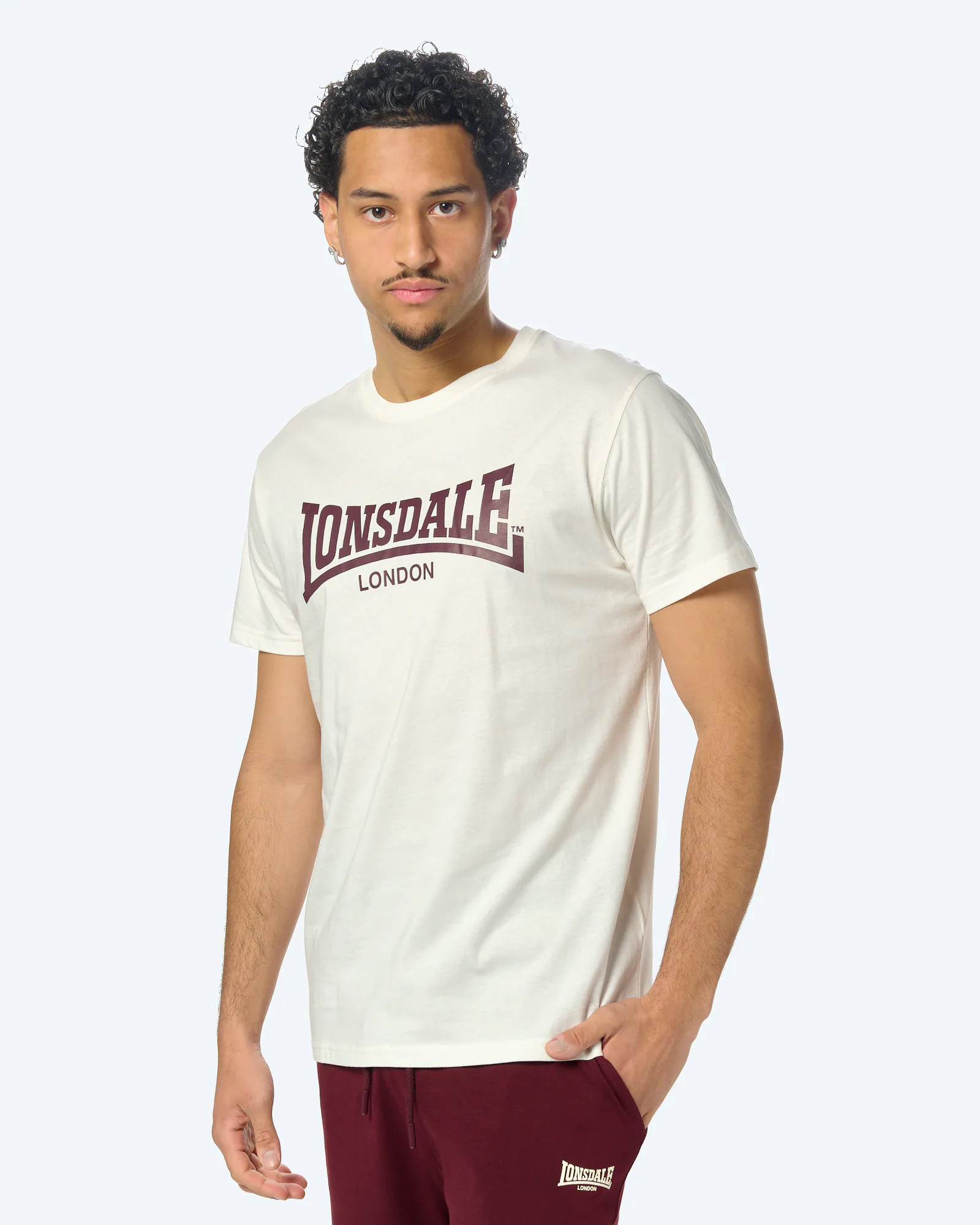 Lonsdale Moy Set Ecru/Oxblood