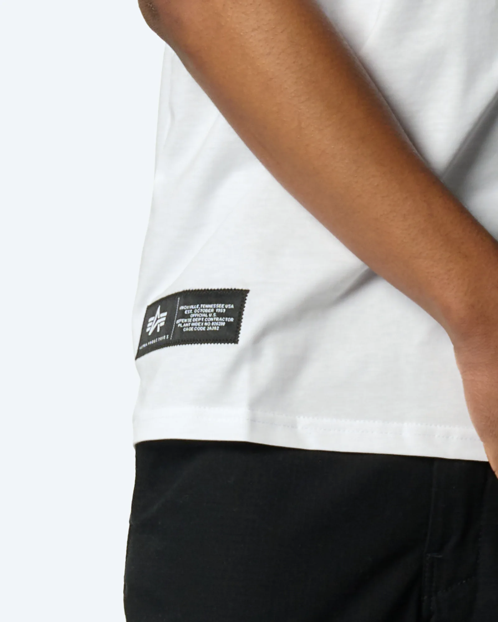 Alpha Industries Basic Label Backprint T-Shirt White