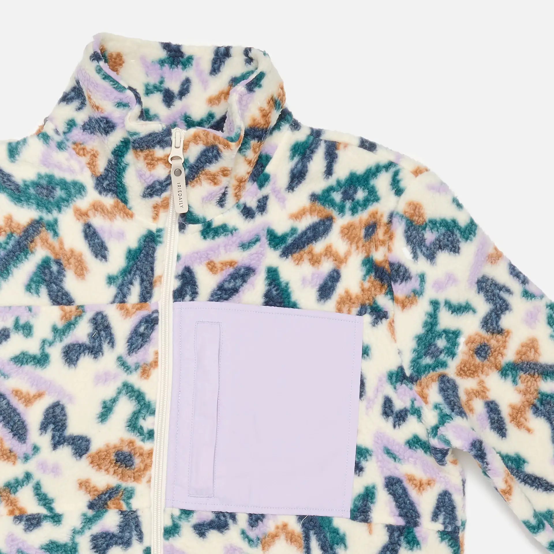 Iriedaily Arkta Contrast Pocket Fleece Jacket Navy/Purple