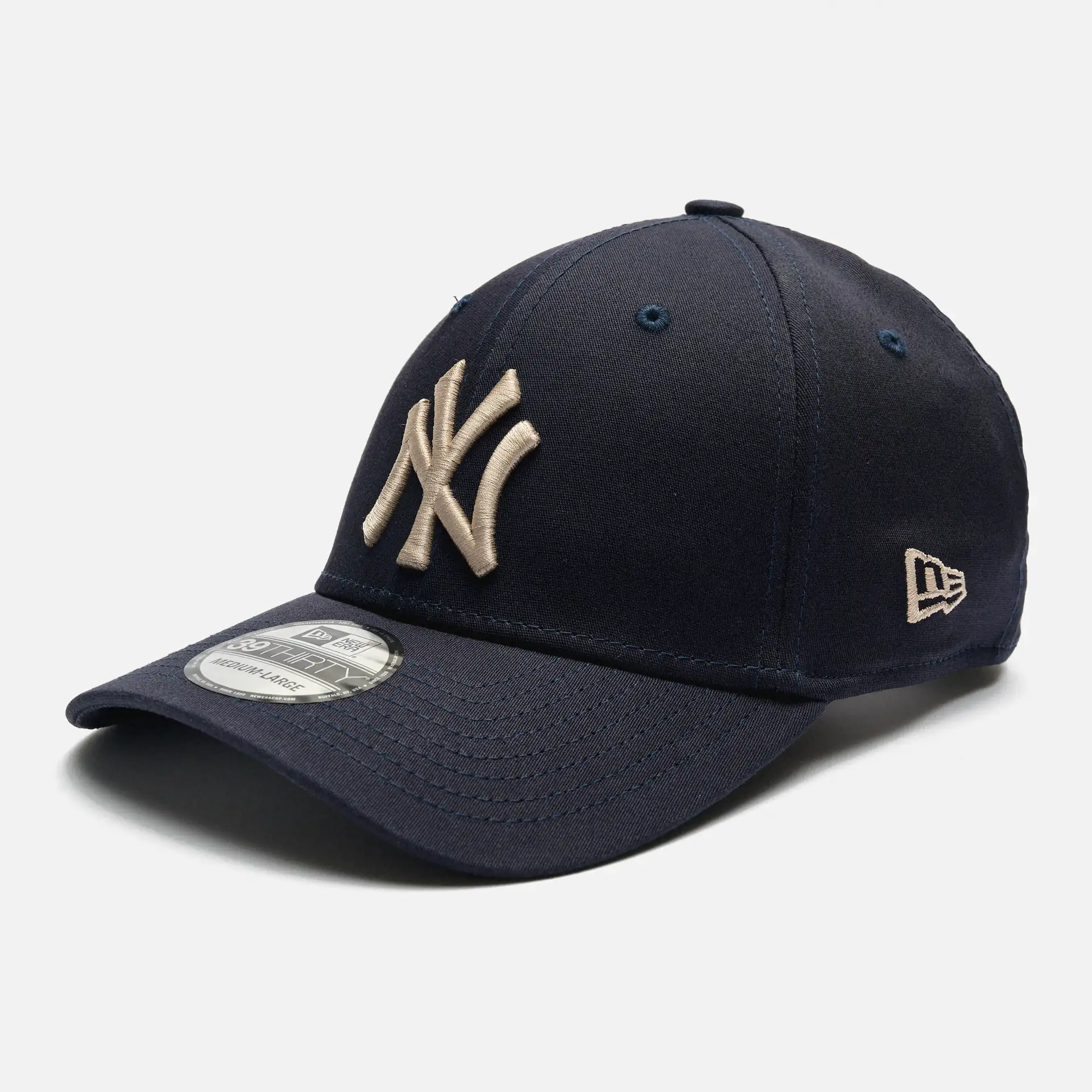 New Era MLB NY Yankees League Essential 39thirty Stretch Fit Cap Navy/Stone