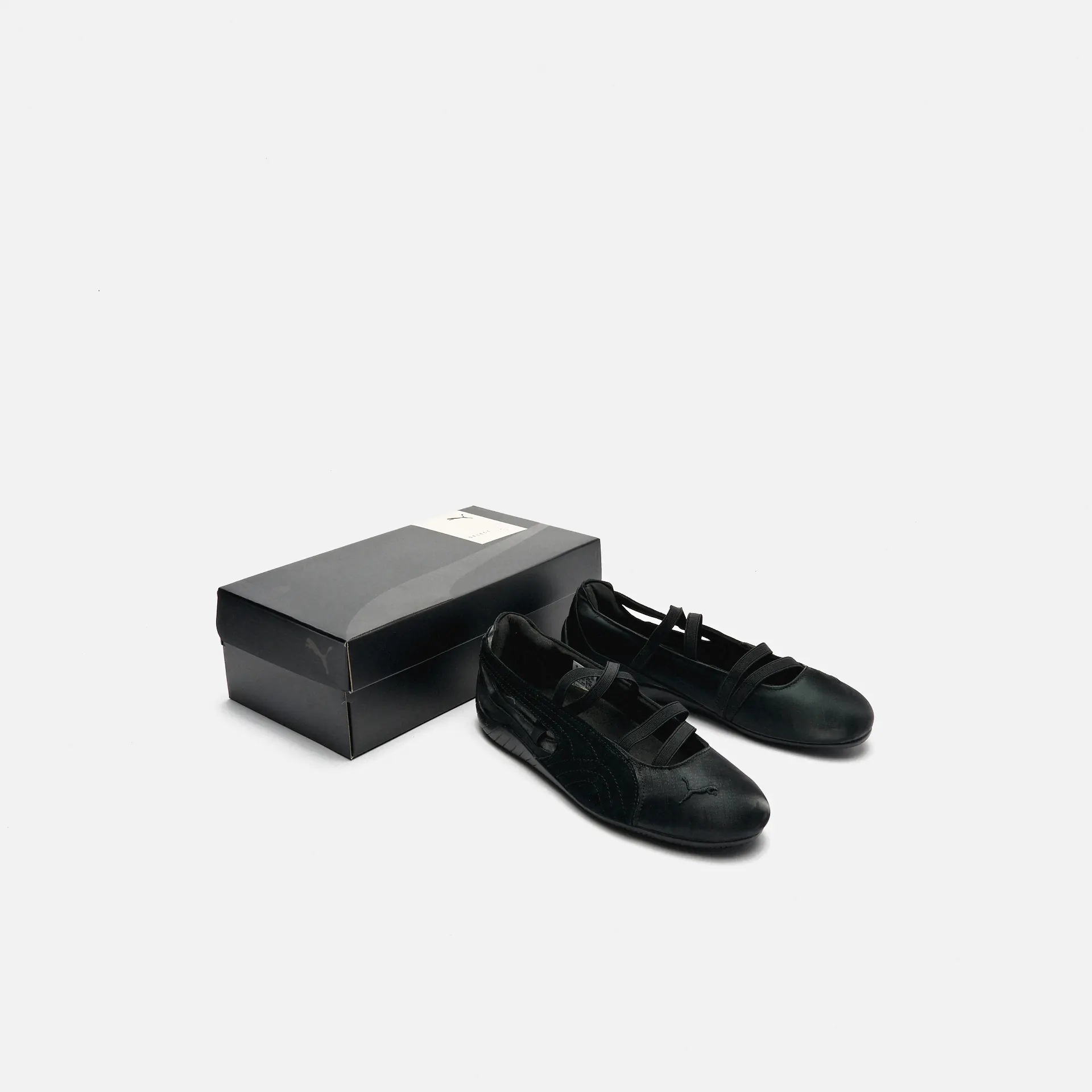 PUMA Speedcat Ballet Satin Sneakers Black/Cool Dark Grey