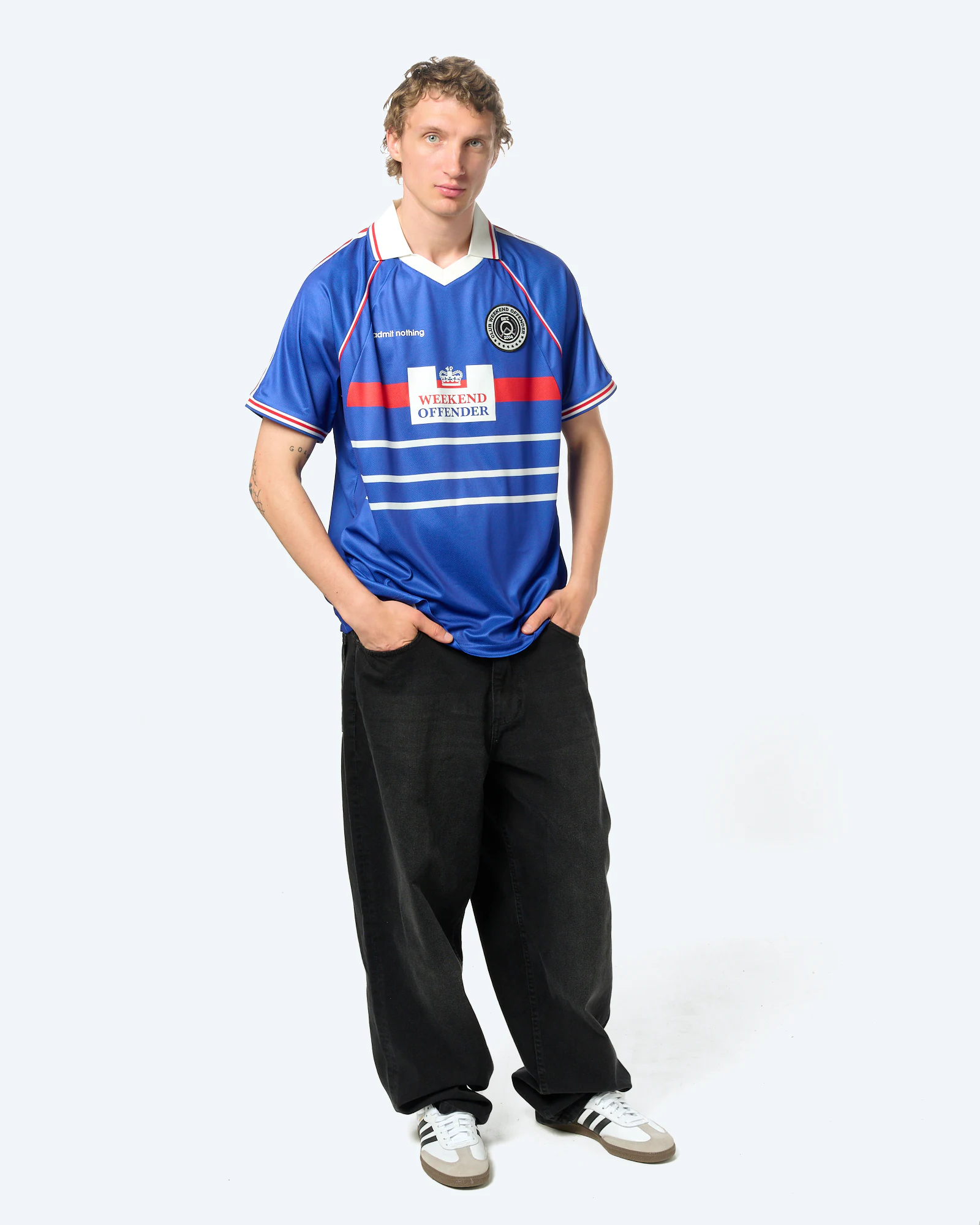 Weekend Offender FRANCE FOOTBALL T-Shirt Blue