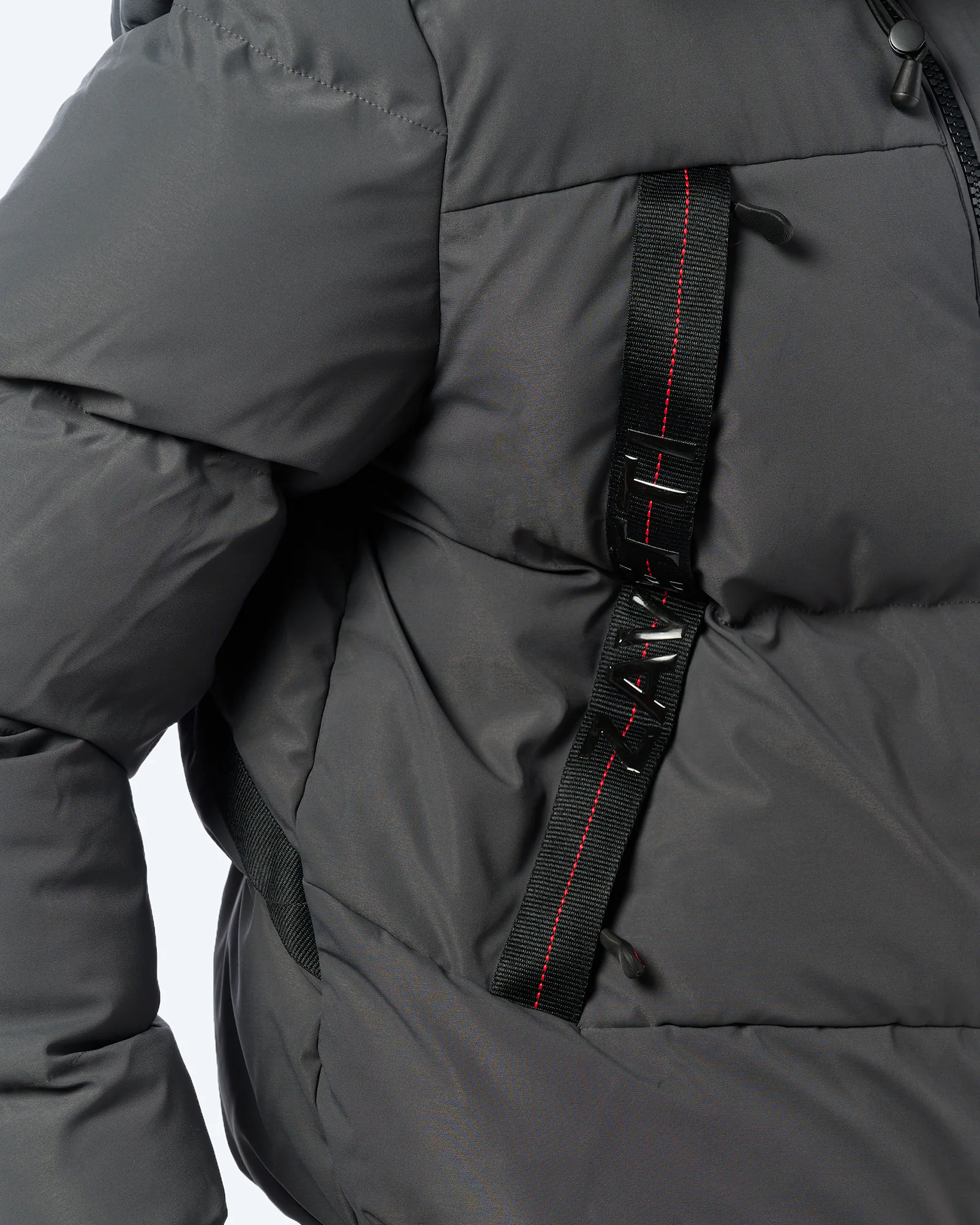 Zavetti Canada Navax Hooded Bomber Jacket Asphalt